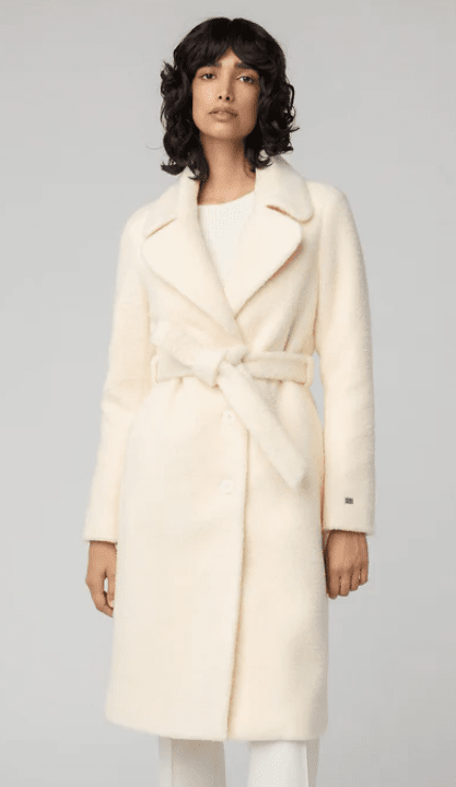 Soia & Kyo Women's Monique Semi-Fitted Wool Blend Sherpa Coat With Bib & Hood、mySite、i-lightchina