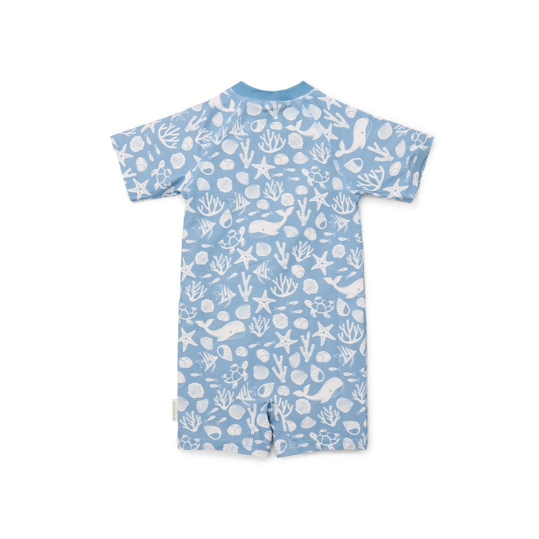  Little Dutch Swimsuit Short Sleeves - Sea Life Ocean Blue、mySite、merchandisen