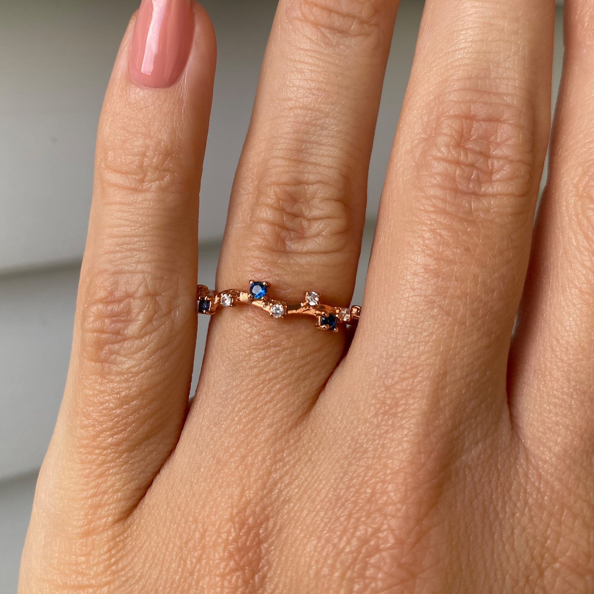 Blue Sapphire Ring - Stardust Band、mySite、hinf8tx79