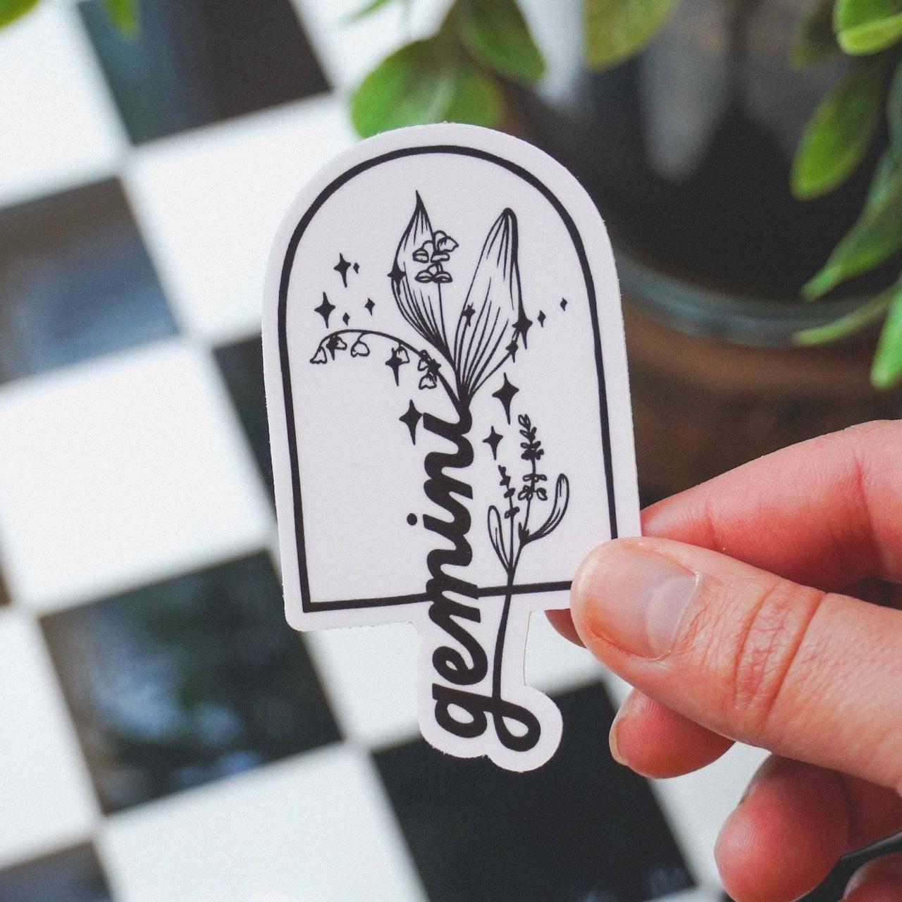  Gemini Lavender & Lily Of The Valley Zodiac Sticker、mySite、ghnorth