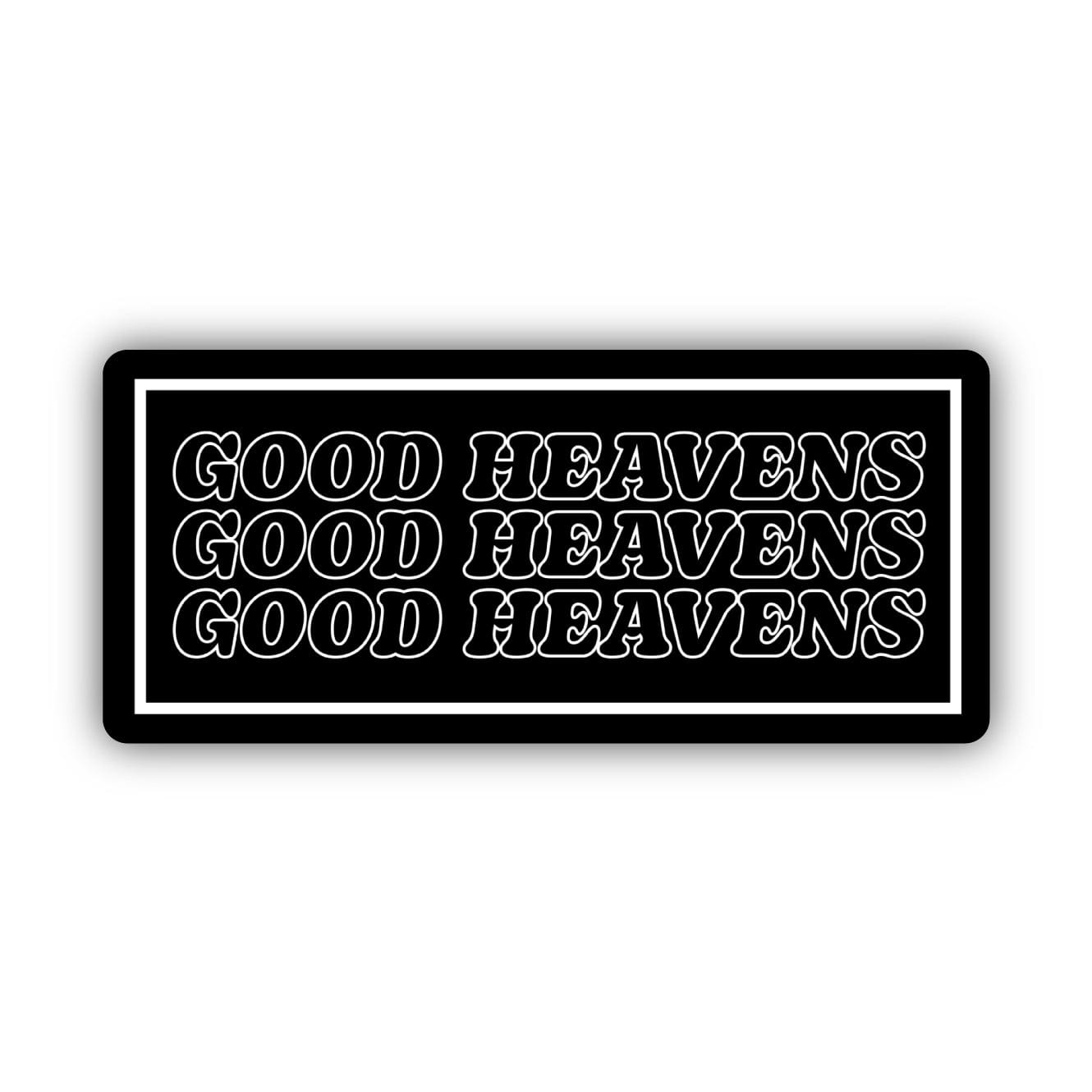  Good Heavens Sticker - Black、mySite、ghnorth