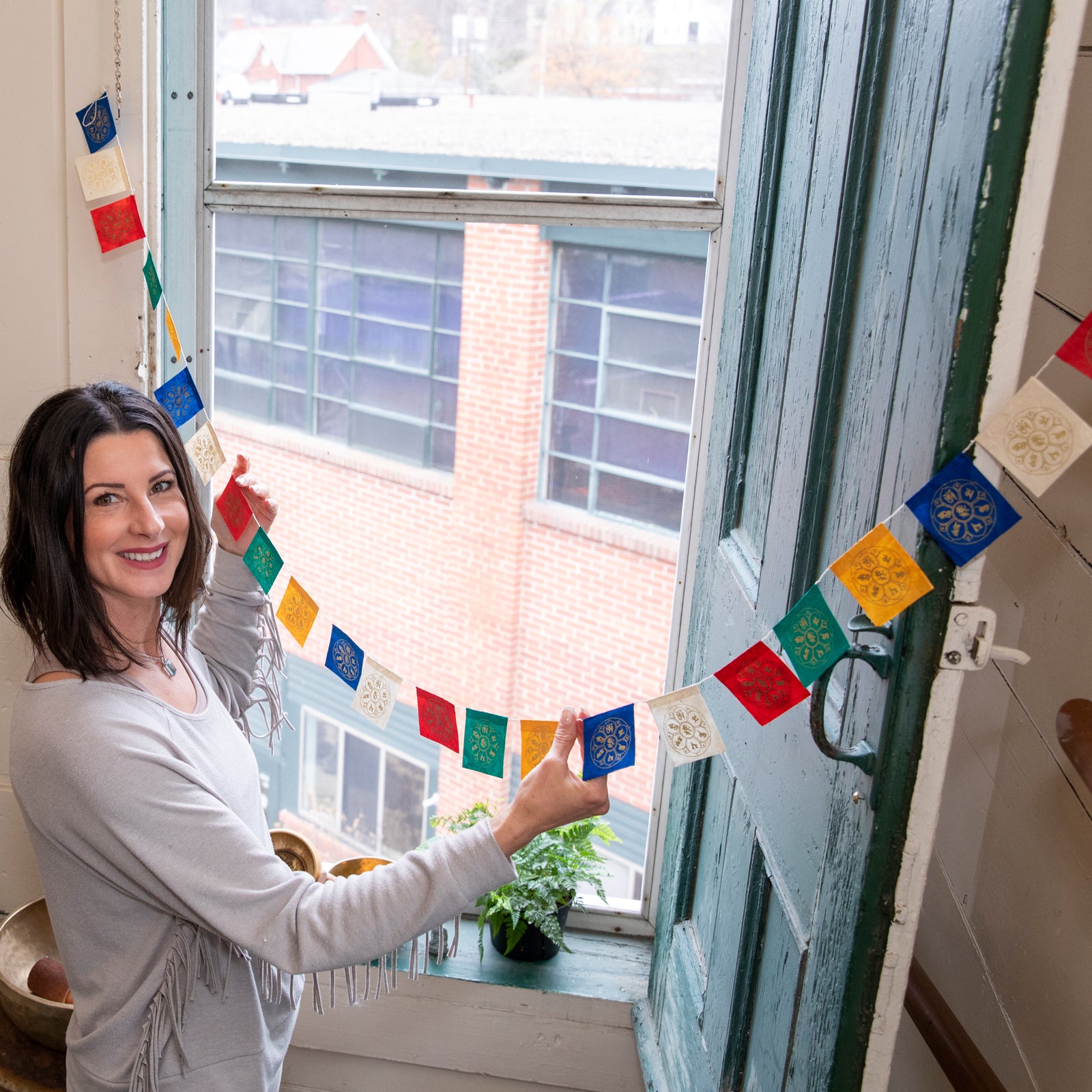 Miniature Om Lotus Paper Prayer Flags、mySite、topwebapps