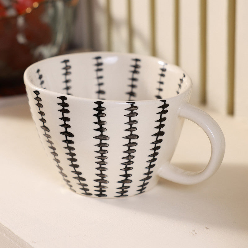 Ceramic Mug | Black & White | 340 ml、mySite、camillekostekn