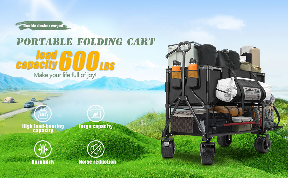 double decker wagon cart