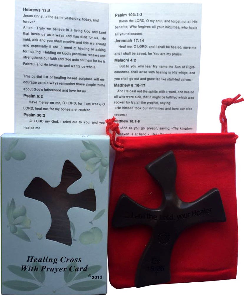  Resin Healing Cross - complete with Prayers and Certificate (4.5 x 3.6 In) �� sits in hand perfectly. Healing Cross Trademark、mySite、elrpsem3k