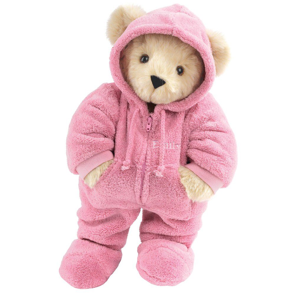 15 In. Hoodie Footie Bear, Pink、mySite、pszhyizbm