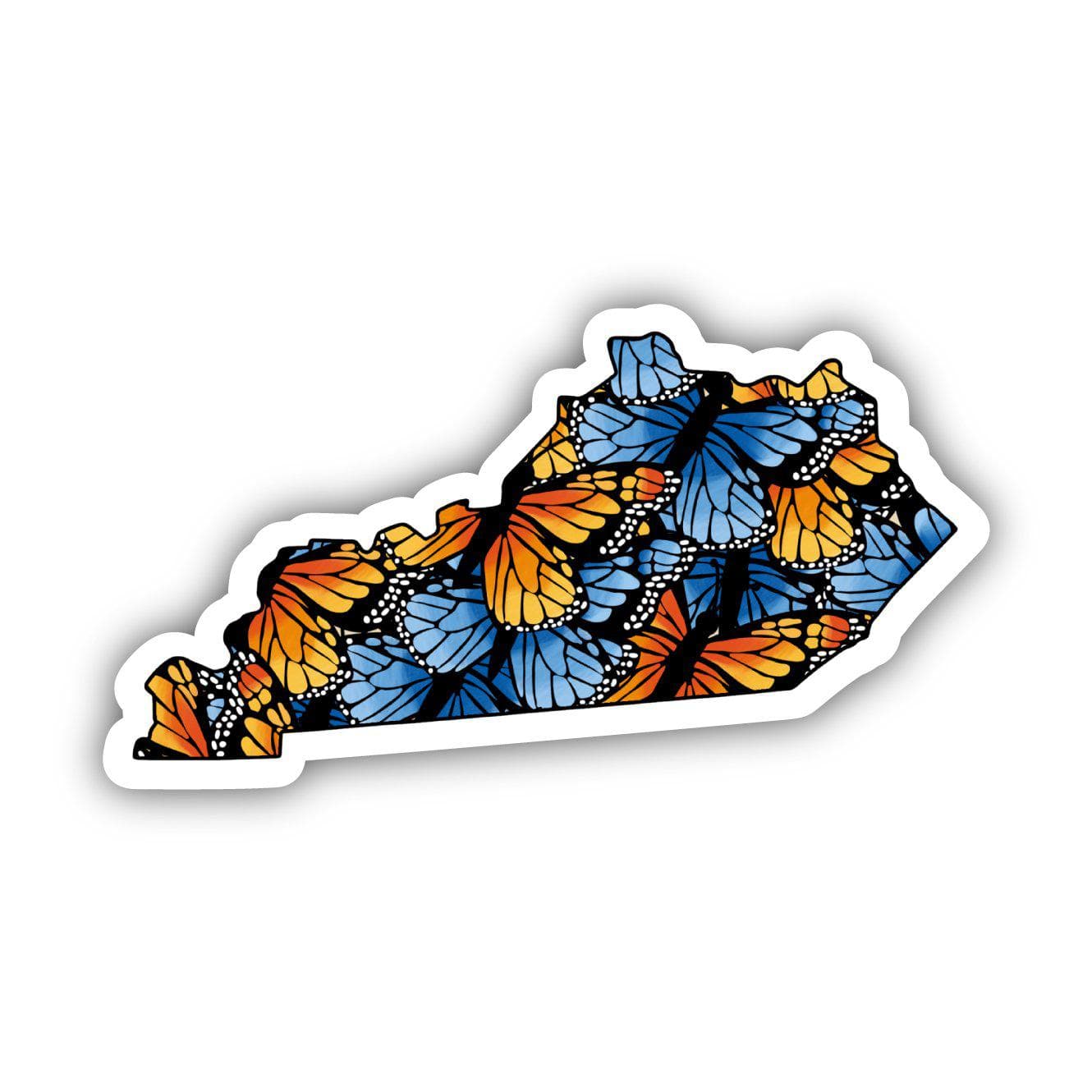  Kentucky Butterfly Pattern Sticker、mySite、elrpsem3k