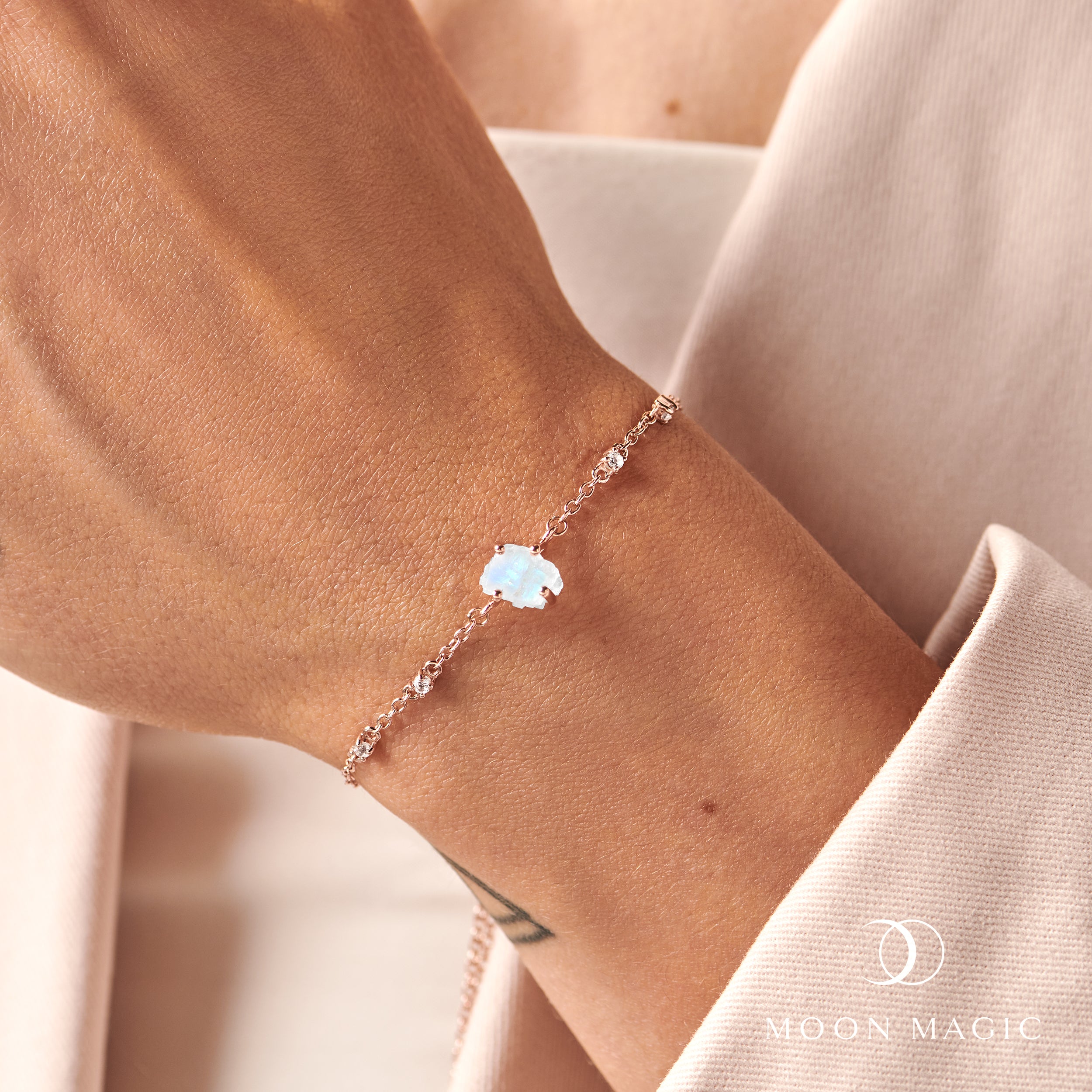 Raw Crystal Bracelet - Moonstone 'Intuition'、mySite、hinf8tx79