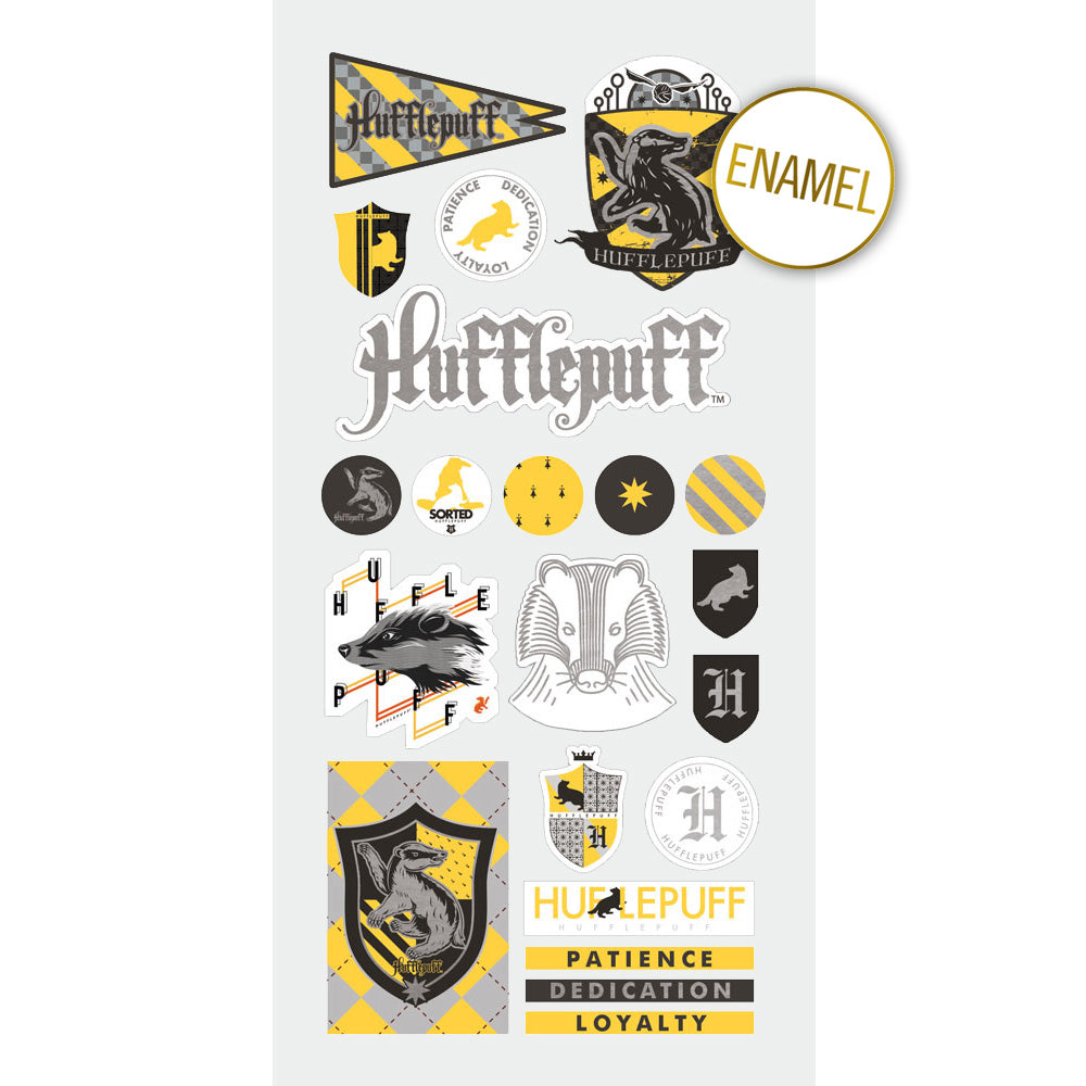  Hufflepuff House Pride Faux Enamel Stickers、mySite、ghnorth