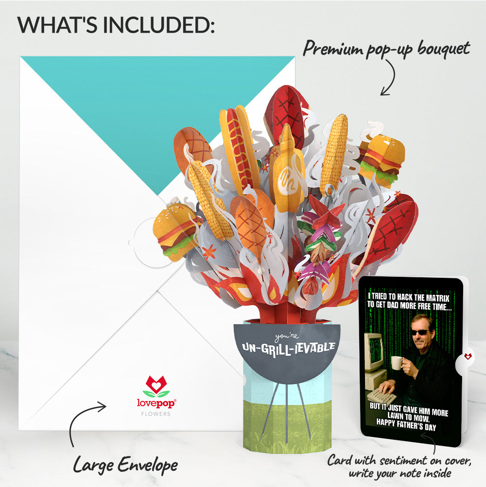 Grill Master Father's Day Bouquet and Matrix Hacker Sentiment Set、mySite、solidvoid