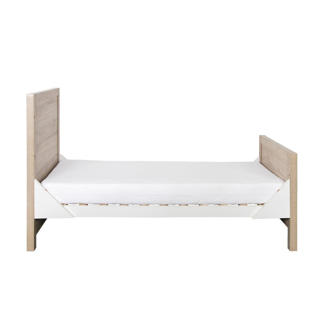  Tutti Bambini Modena 3 in 1 Cot Bed - White/Oak、mySite、merchandisen