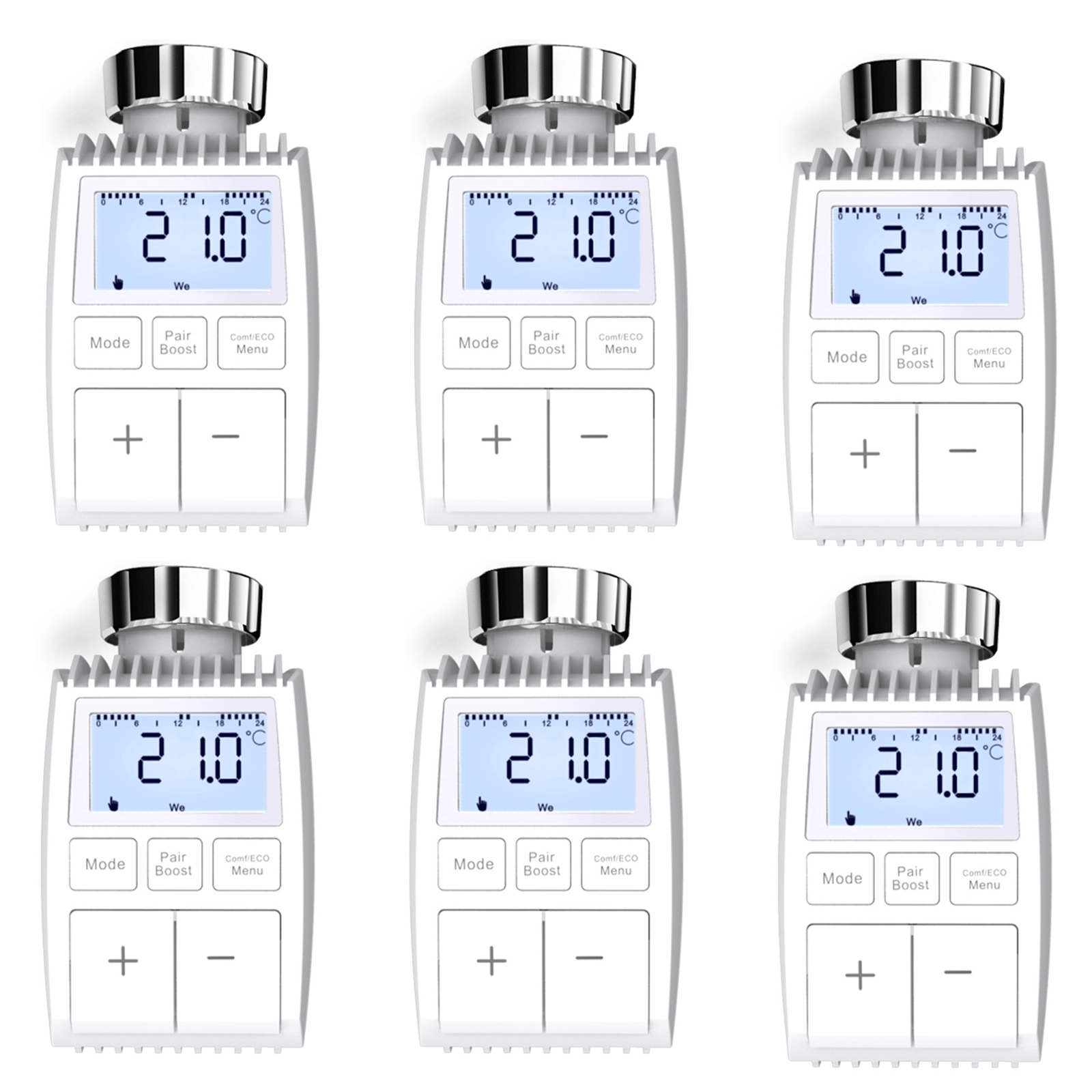 Smart Programmable Radiator Actuator Valve Tuya ZigBee3.0 Round Screen Thermostat Temperature Controller、mySite、fannypackpong