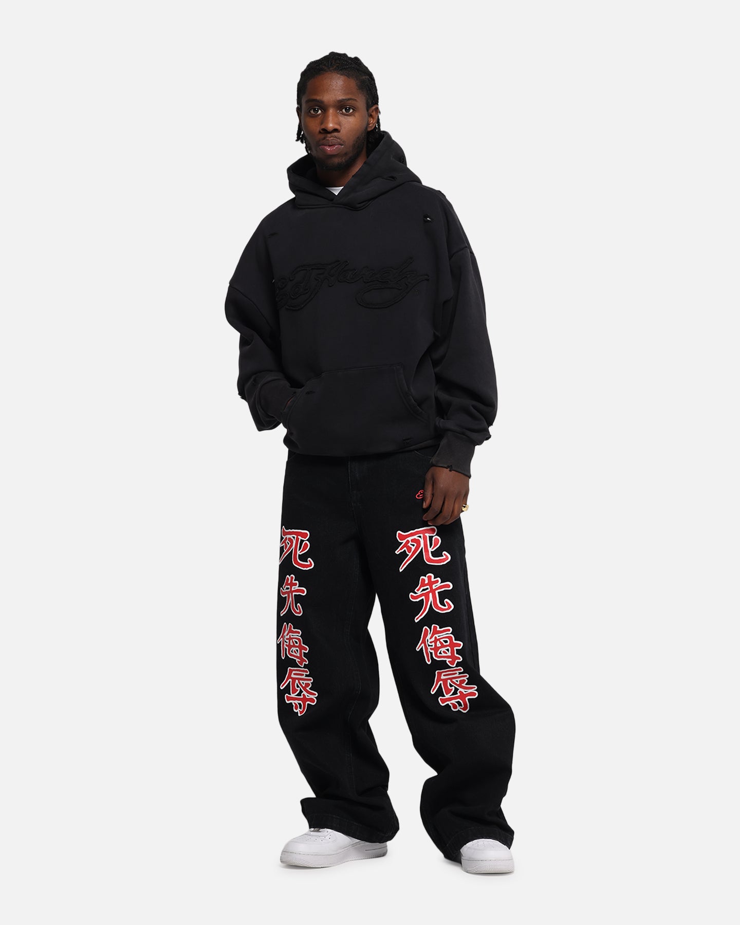 Ed Hardy Death Before Dishonour Jeans Black、mySite、zt4zffjzw