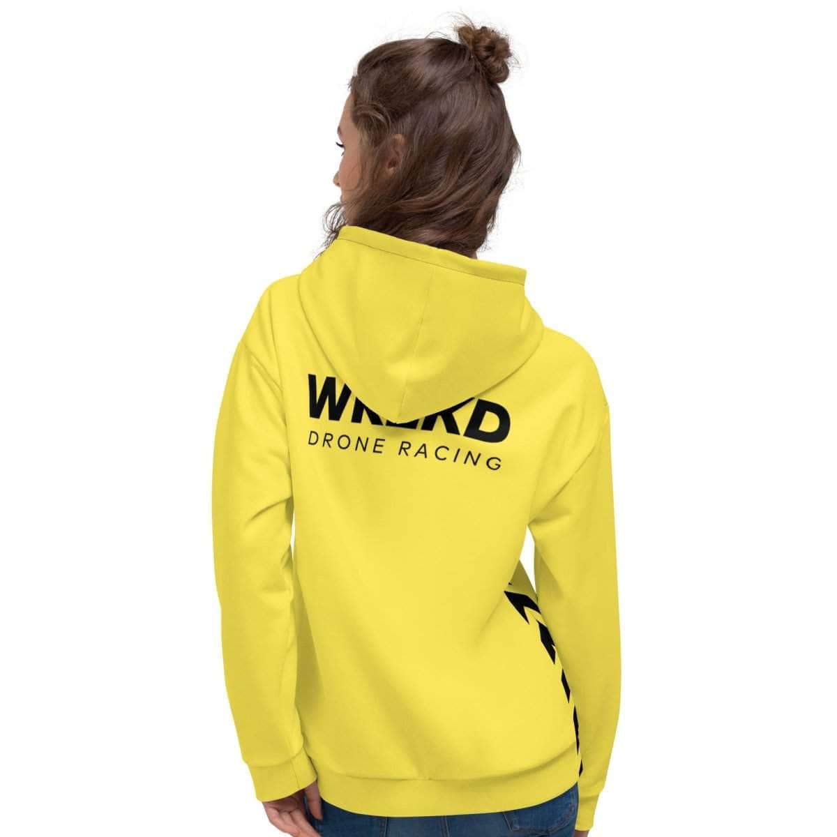  WREKD Drone Racing Unisex Hoodie - Yellow、mySite、merchandisen