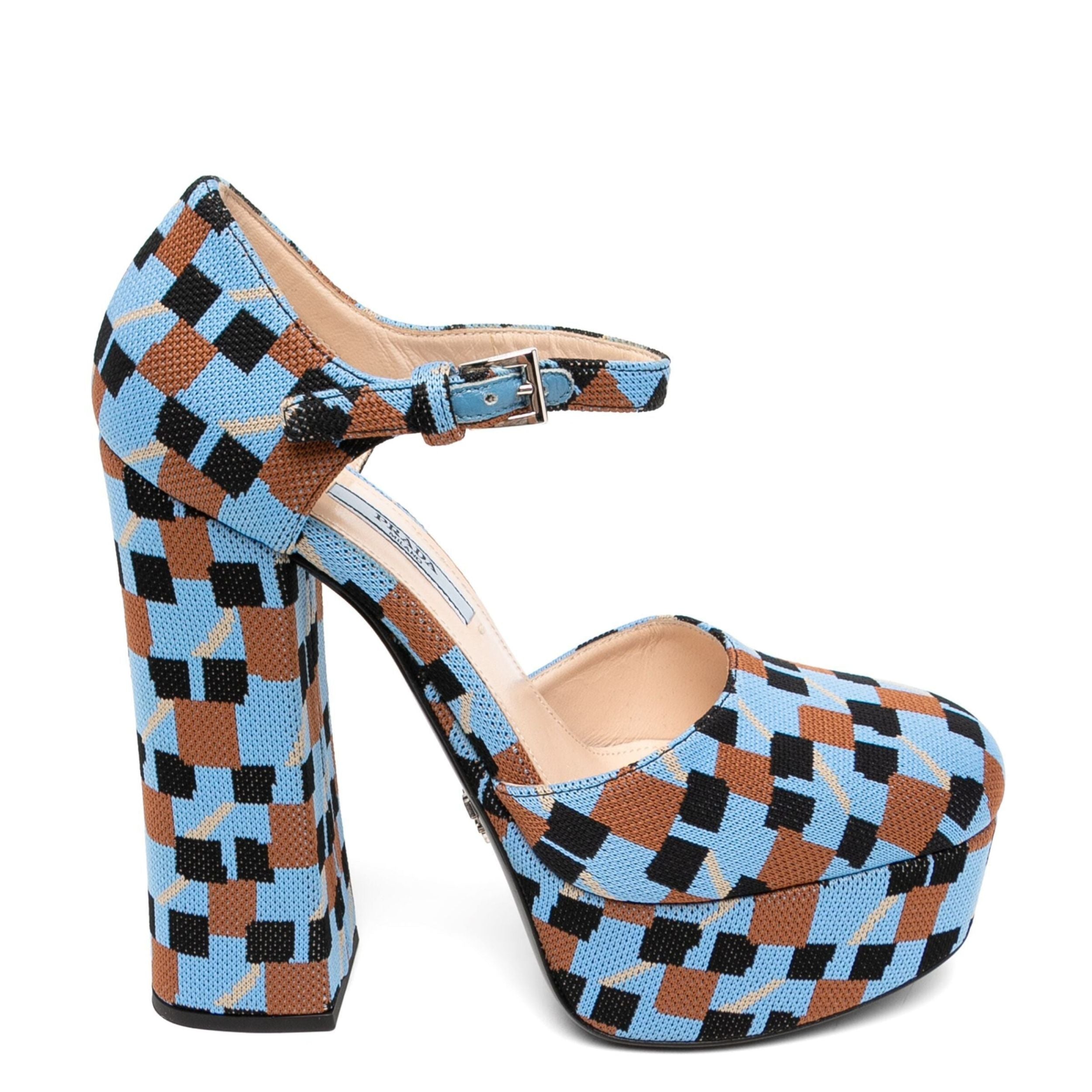 Jacquard Damier Platform Heels、mySite、garminoutage.com