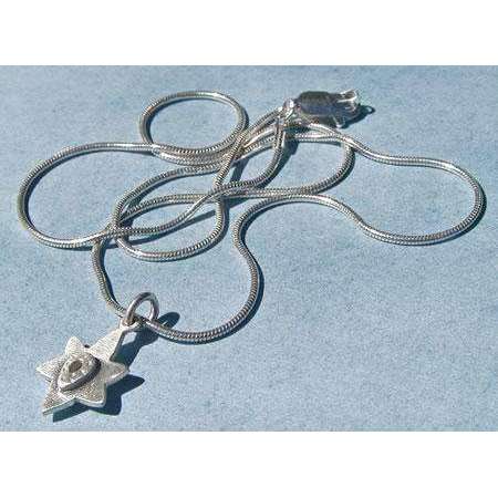 Emily Rosenfeld Sterling Silver Star of David Necklace、mySite、topwebapps