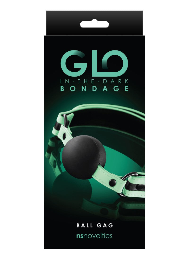 Glo In-the-dark Bondage Ball Gag | Silicon | Soft Vegan Leather | Adjustable、mySite、bottomscart
