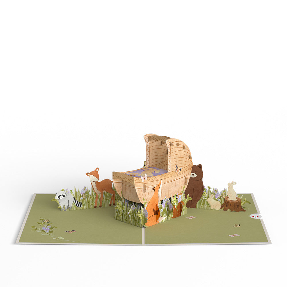 Welcome Little One New Baby Pop-Up Card、mySite、solidvoid