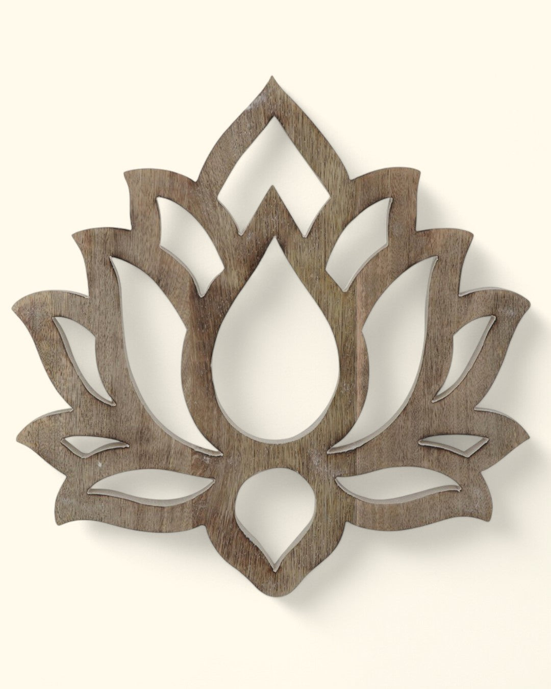 Fairtrade and Hand-Carved Lotus Wood Wall Hanging、mySite、topwebapps