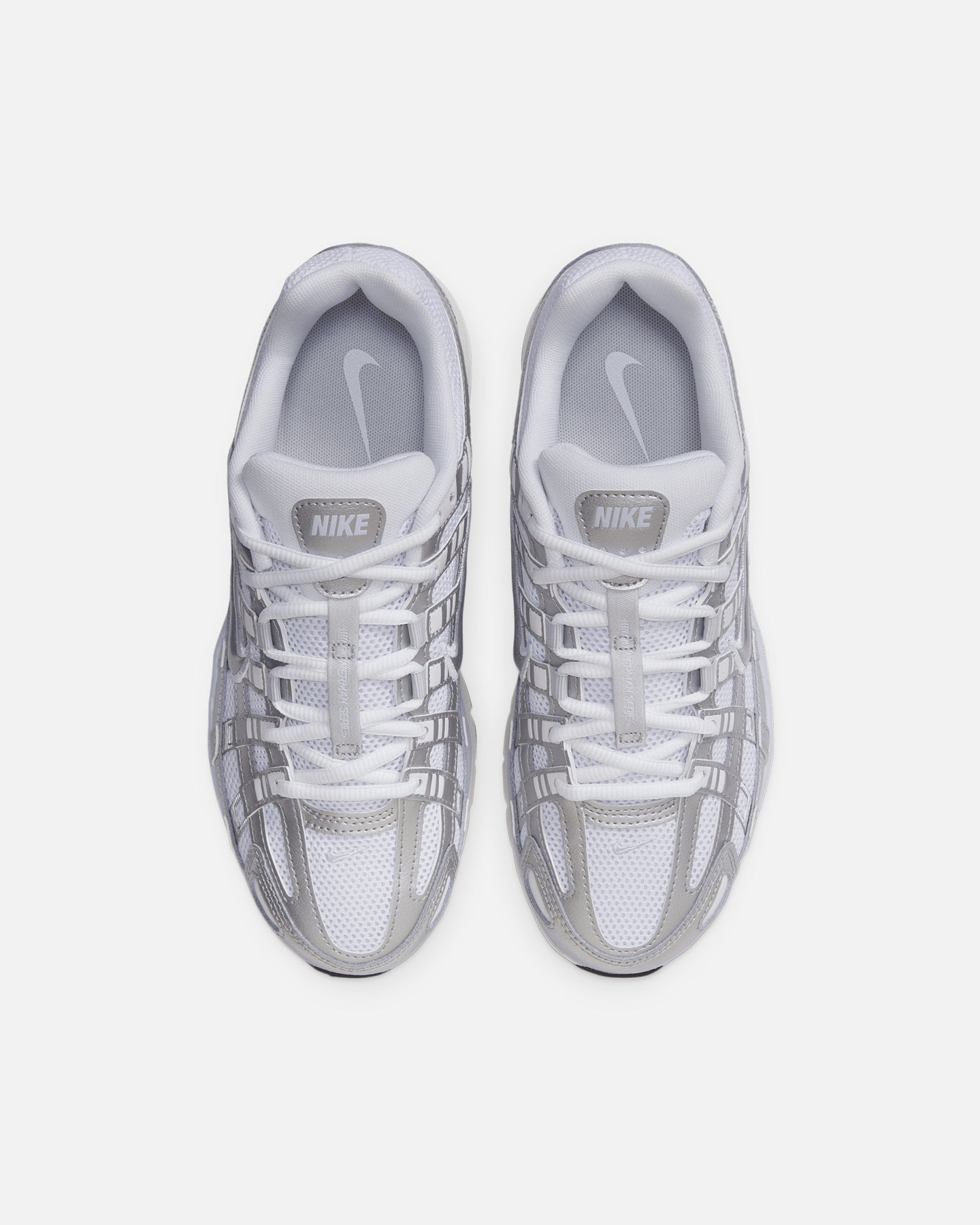 Nike Women's P-6000 White/Silver、mySite、zt4zffjzw