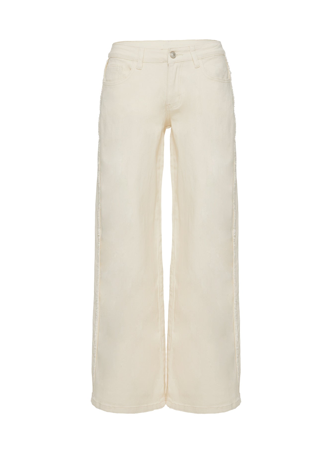Kiaan Low Rise Wide Leg Pants Cream、mySite、solidvoid