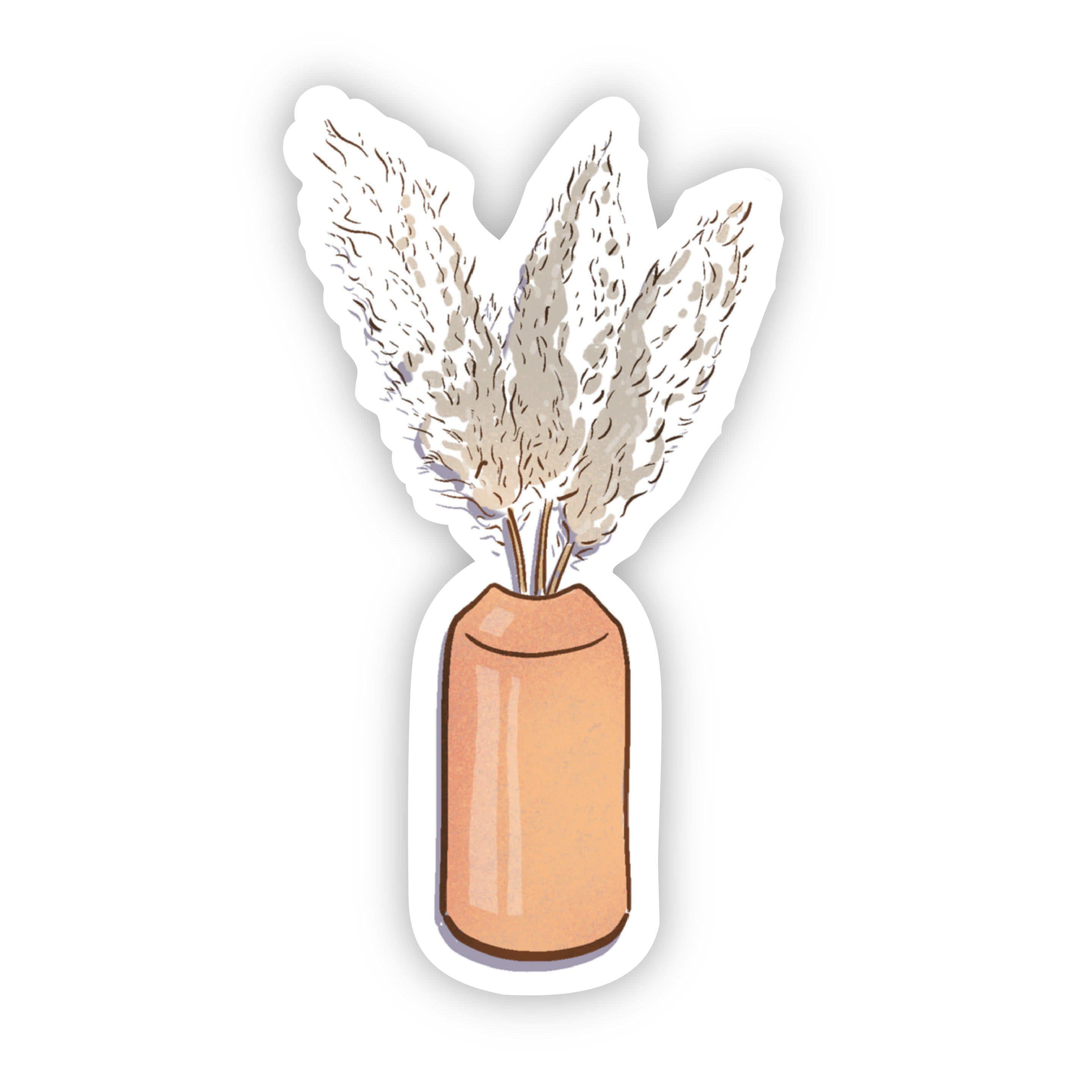  Pampas Flower Pot Sticker、mySite、elrpsem3k