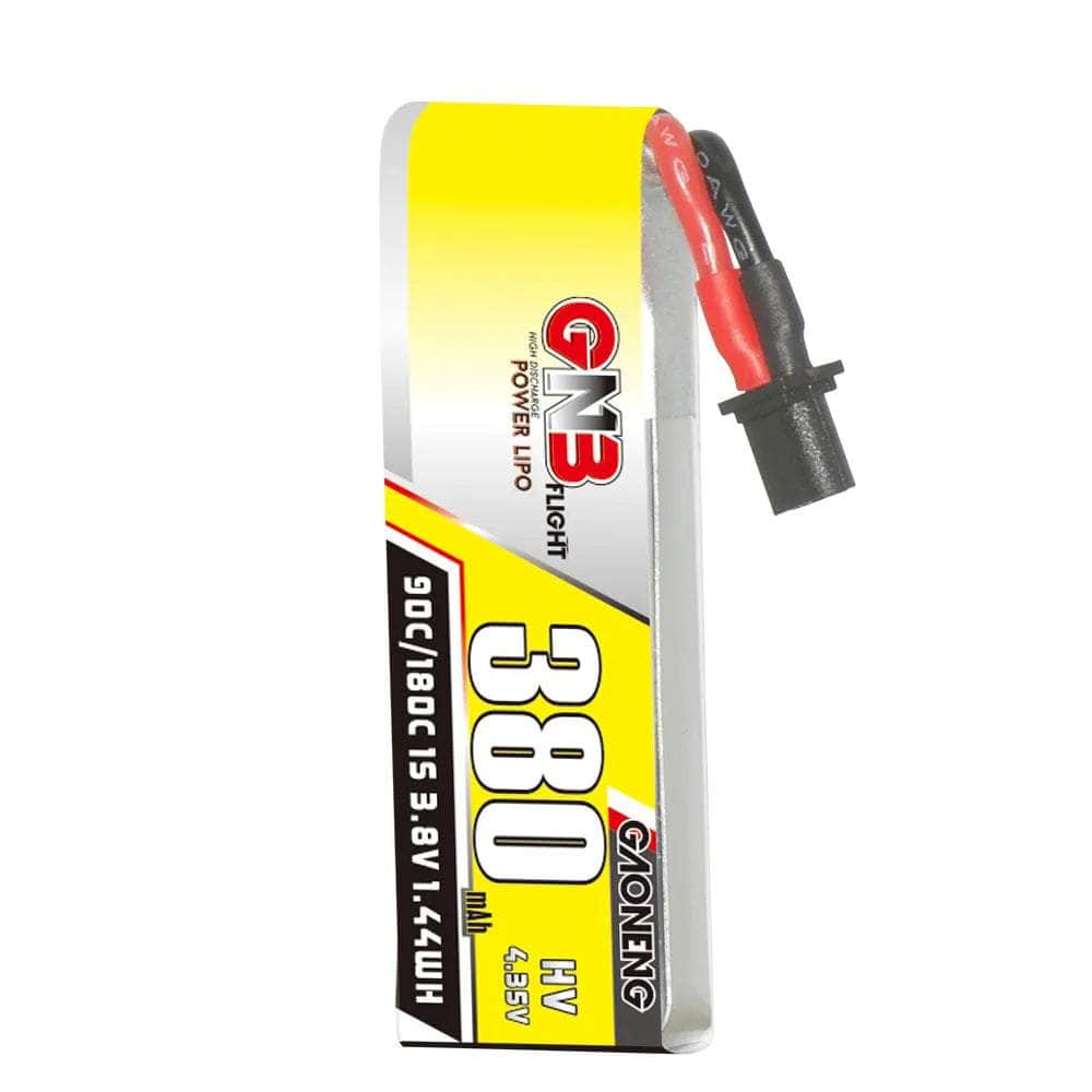  Gaoneng GNB 3.8V 1S 380mAh 90C LiHV Whoop/Micro Battery w/ Cabled - A30、mySite、merchandisen