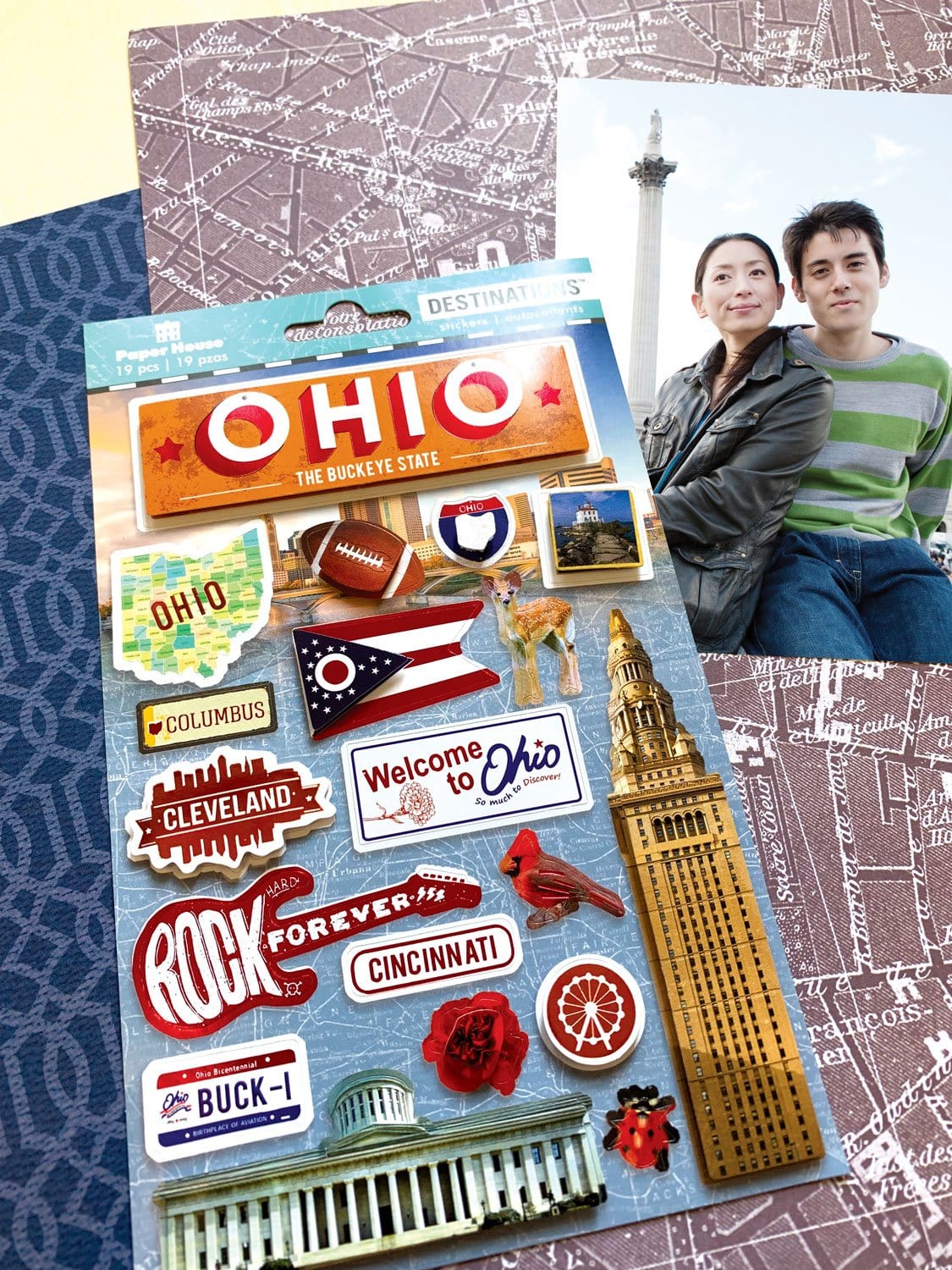  Scrapbook Stickers - 3D Ohio、mySite、ghnorth