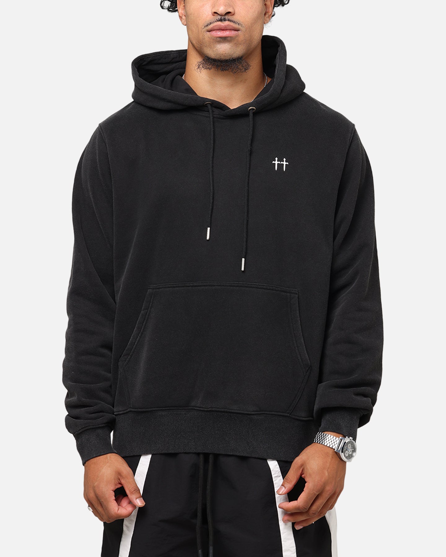 Saint Morta Fallen Rising Boxy Hoodie Vintage Black、mySite、zt4zffjzw