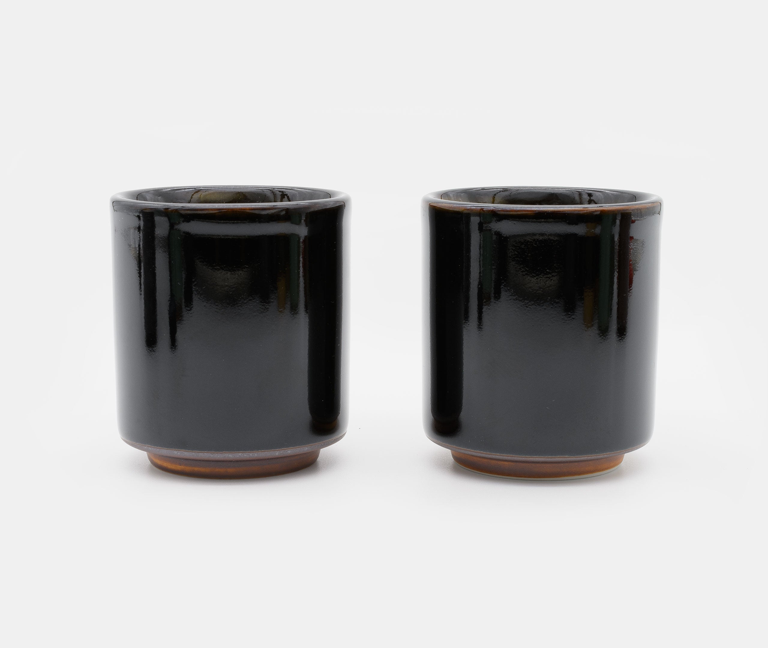 Small Black Kuro Ame Glazed Cup - Pair、mySite、topwebapps