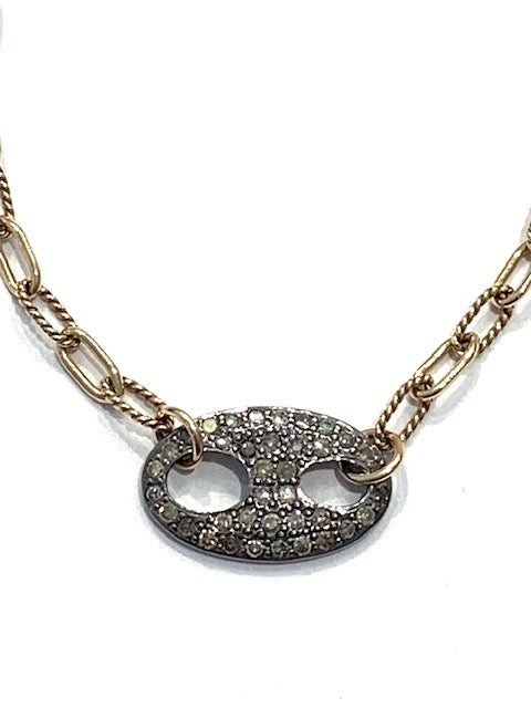 Erin Steele Jewelry Diamond Mariner Charm Bracelet、mySite、noshort