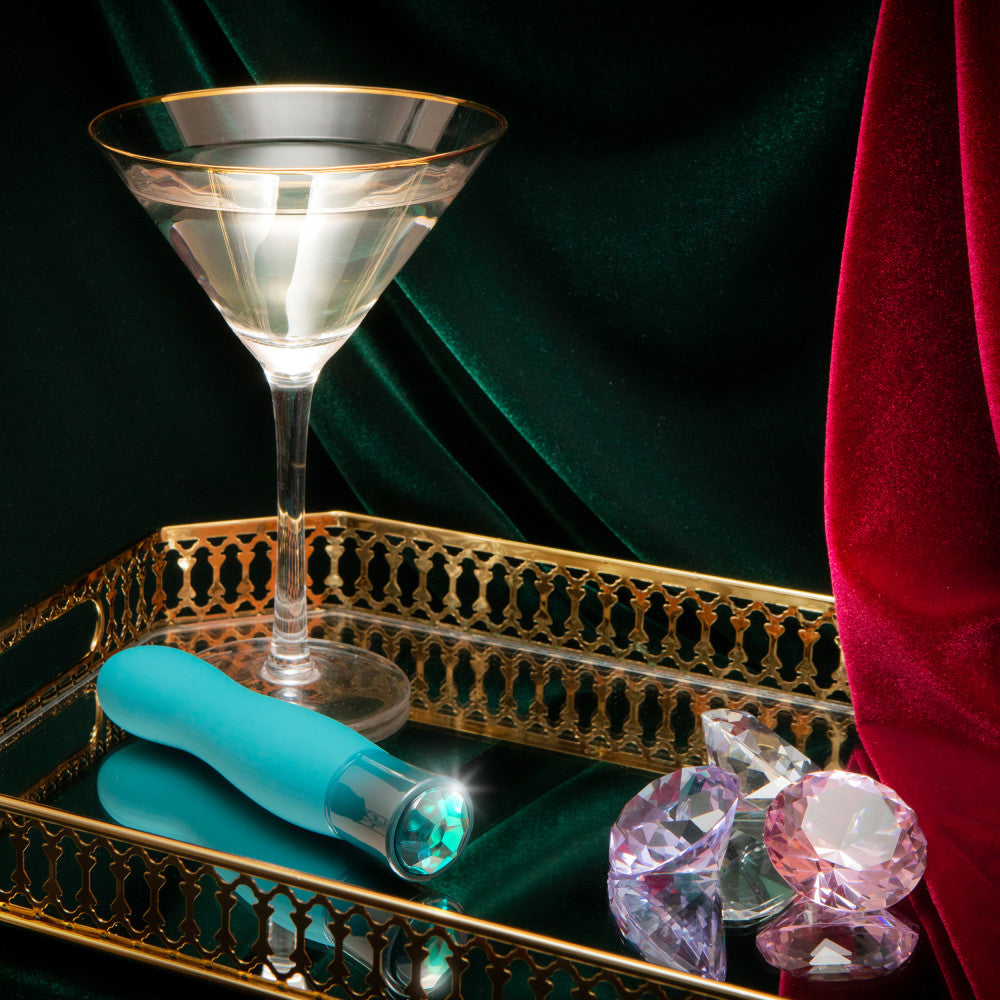 Oh My Gem By Blush® | Fierce: 5.5 Inch Warming G Spot Stimulation Vibrator in Topaz with Powerful RumboTech™ Technology、mySite、bottomscart