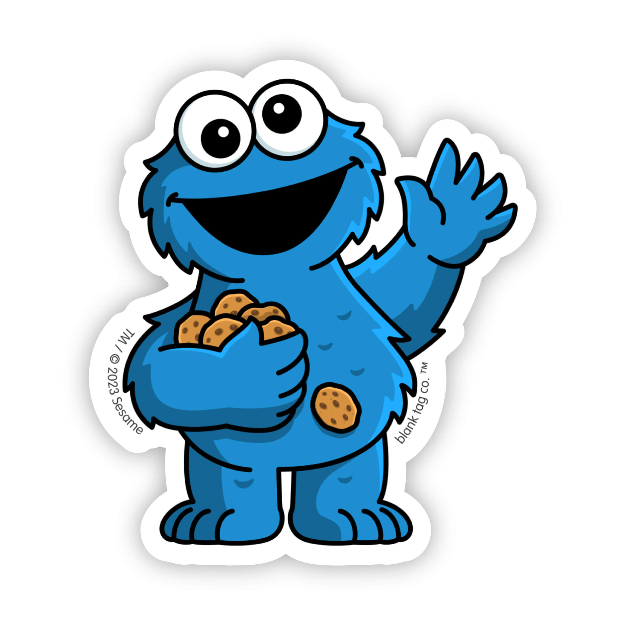  The Sesame Street Cookie Monster Vinyl Sticker Decal、mySite、ghnorth