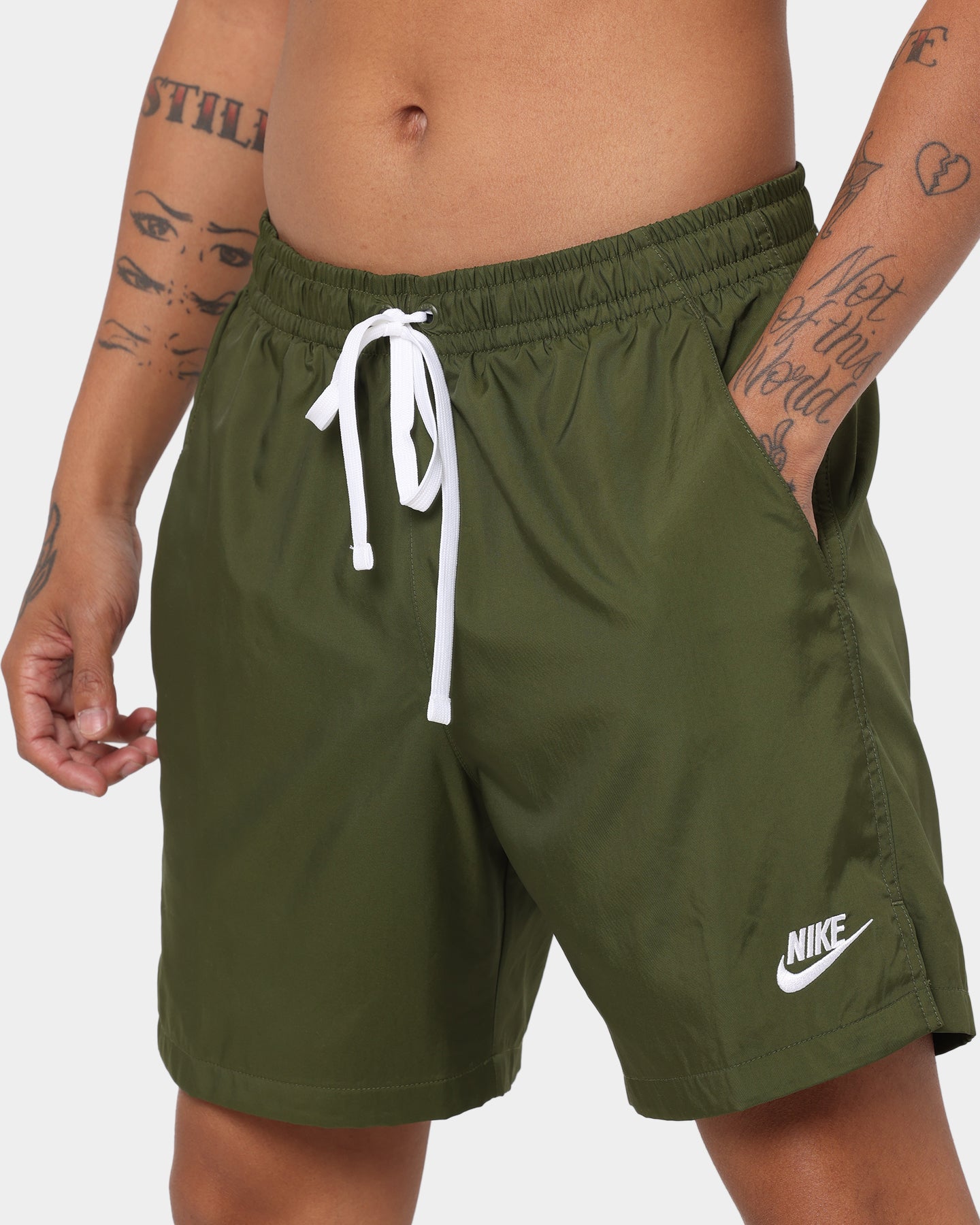 Nike Nike Sportswear Woven Lined Shorts Rough Green/White、mySite、zt4zffjzw