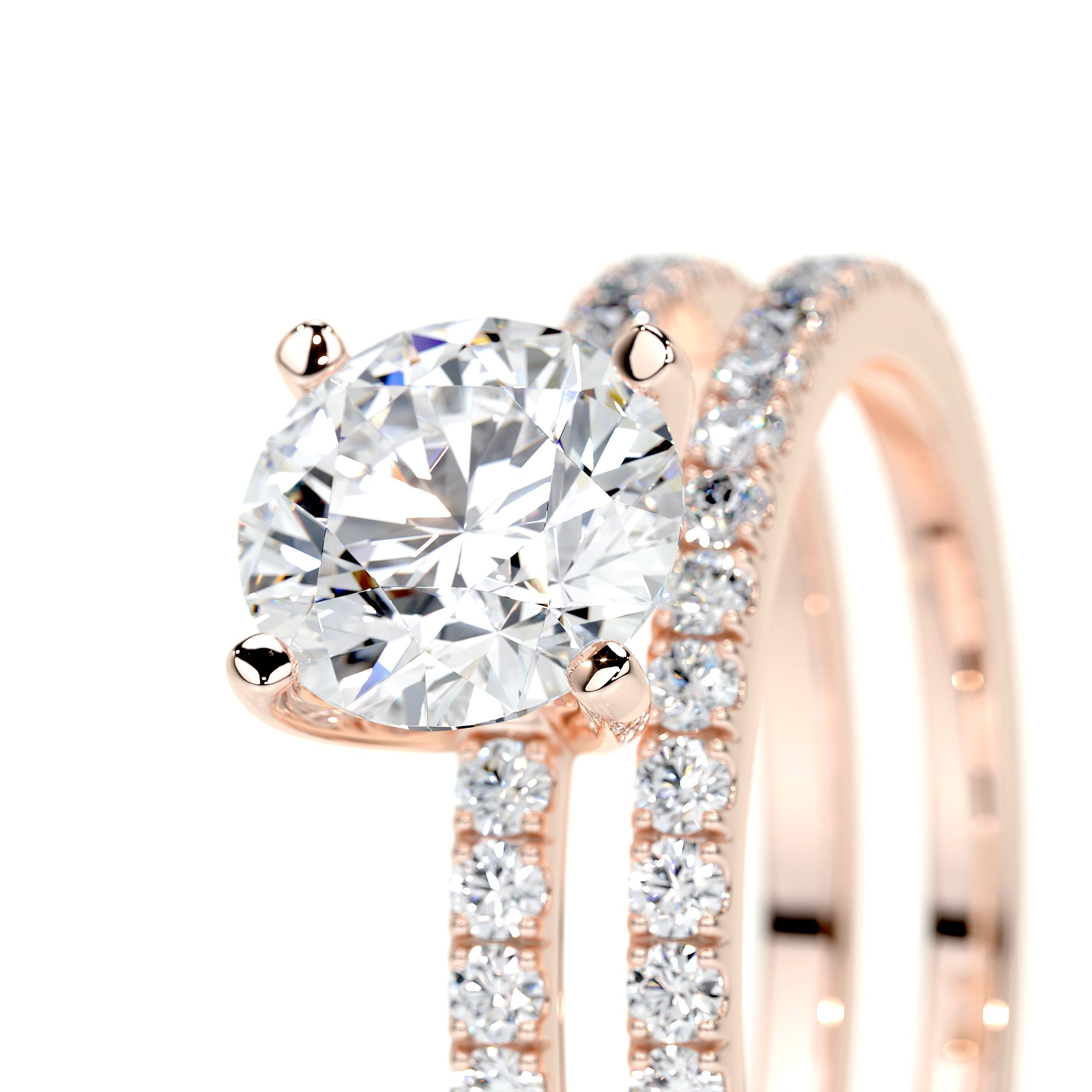 Stephanie Lab Grown Diamond Bridal Set -14K Rose Gold、mySite、hinf8tx79
