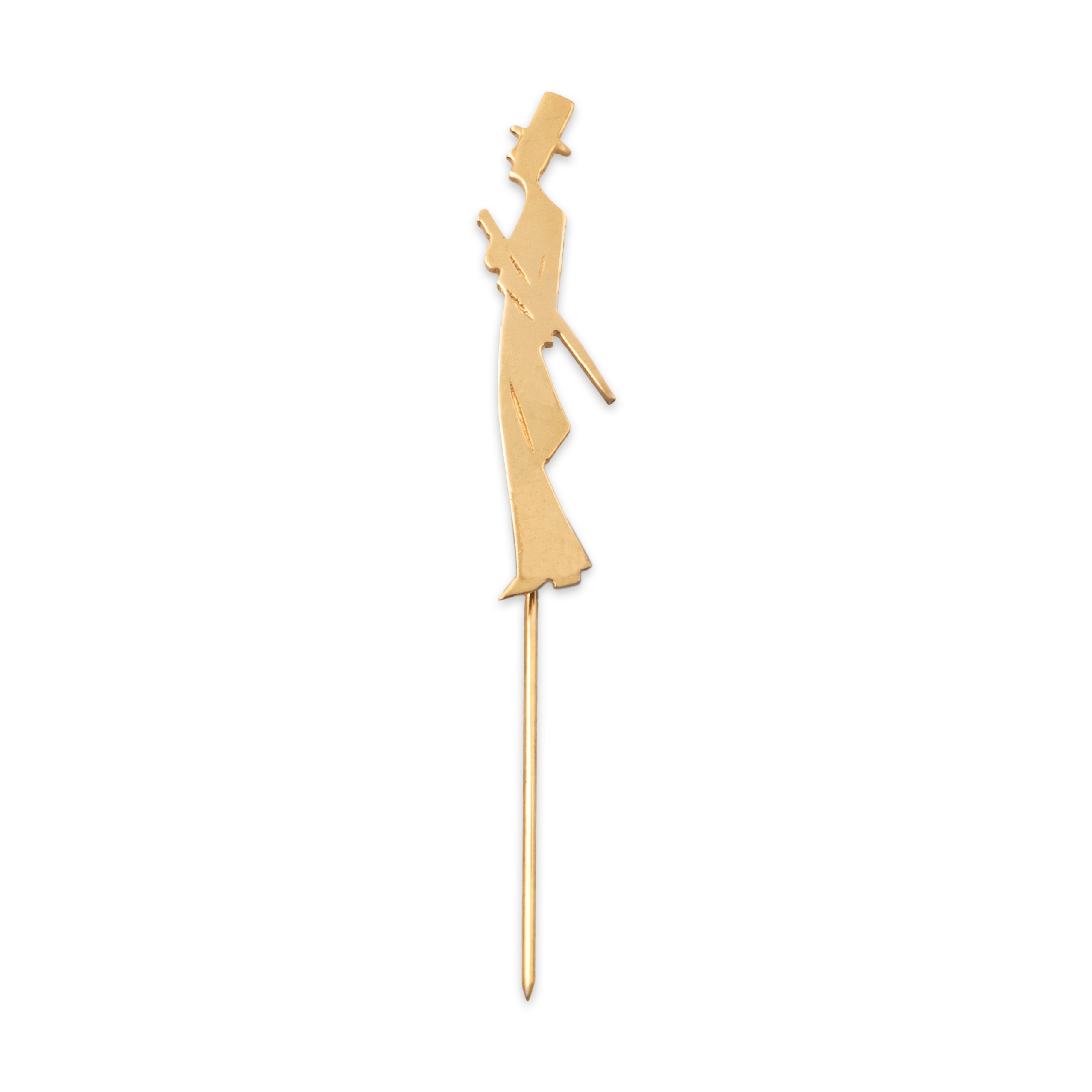 Antique 14k Yellow Gold Gentleman Top Hat & Tails Stickpin、mySite、hinf8tx79