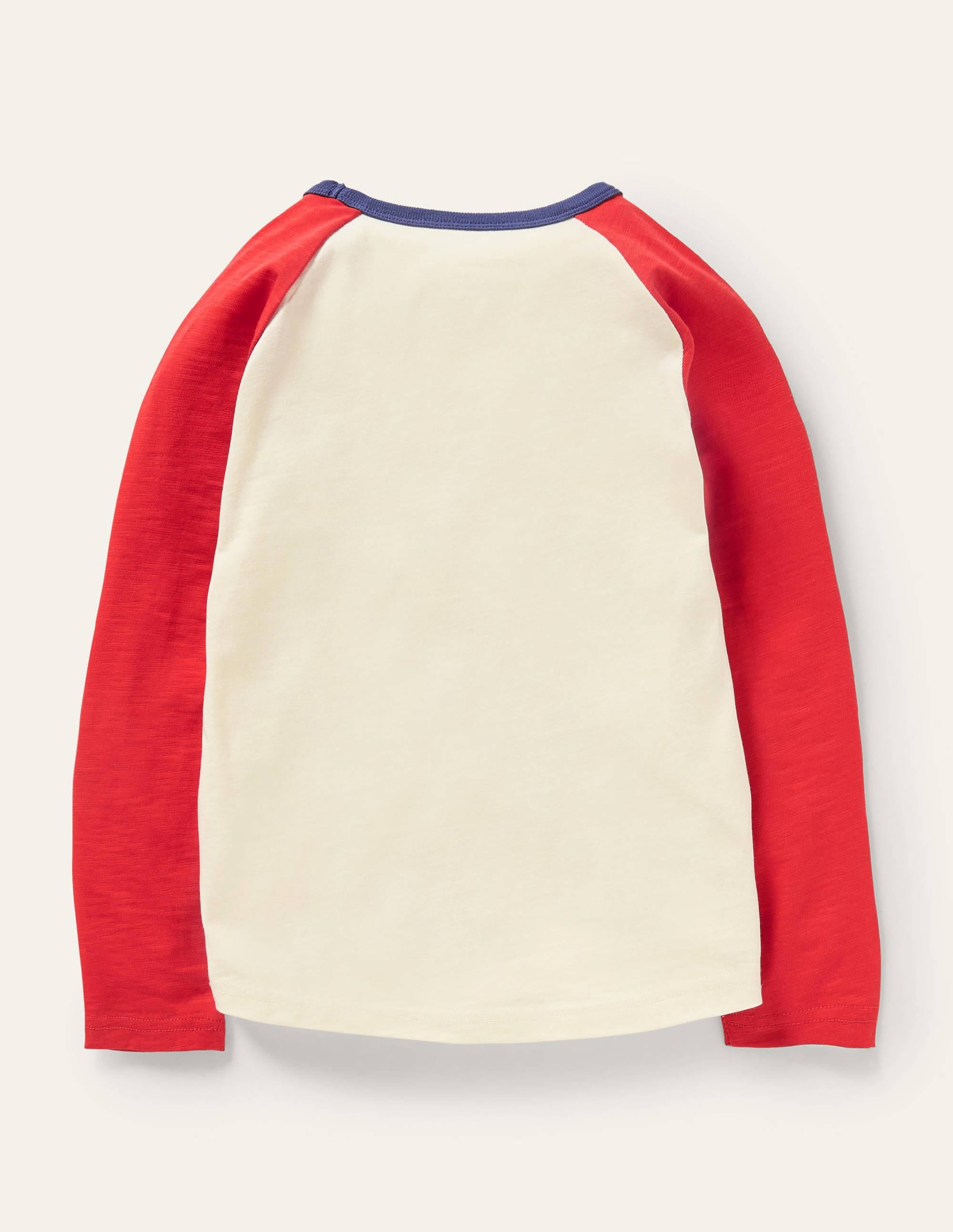  Festive Pun Raglan T-shirt-Ivory/Red Slow Ho-Ho、mySite、ashleygrahame