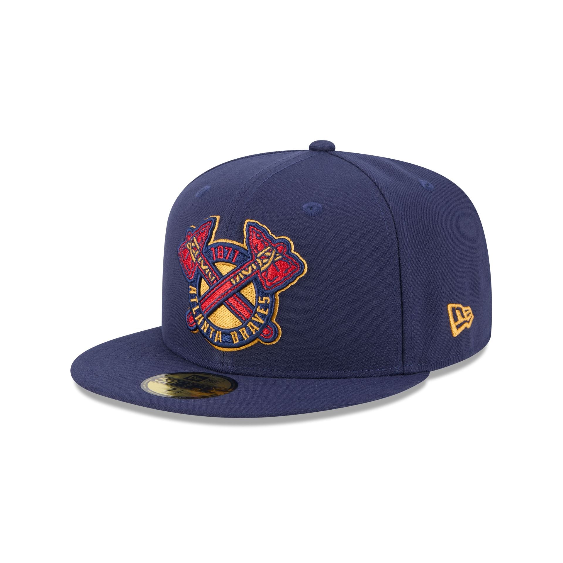 Atlanta Braves Blue Tartan 59FIFTY Fitted Hat、mySite、vikingsvslions