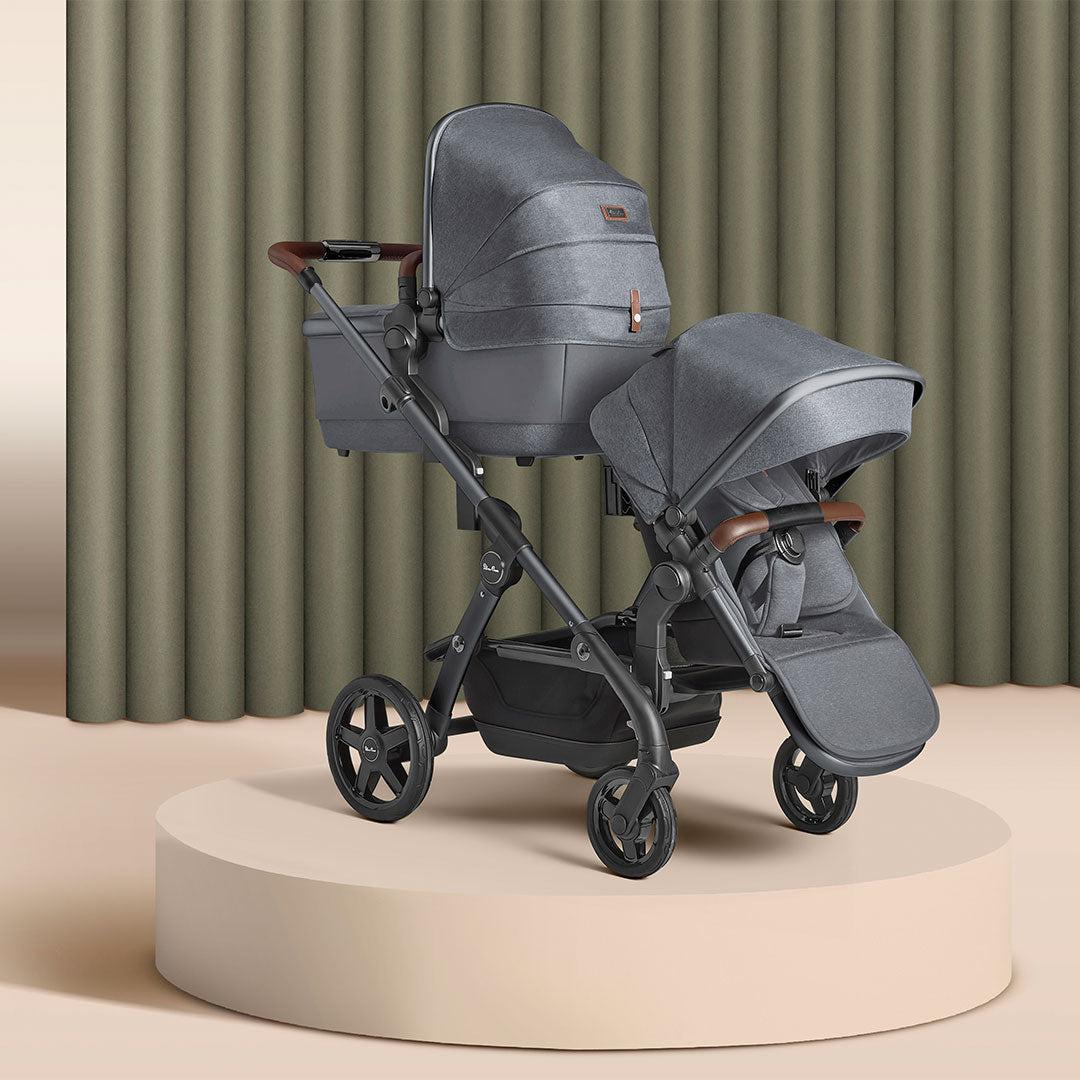  Silver Cross Wave 3 Twin Pushchair - Lunar、mySite、merchandisen