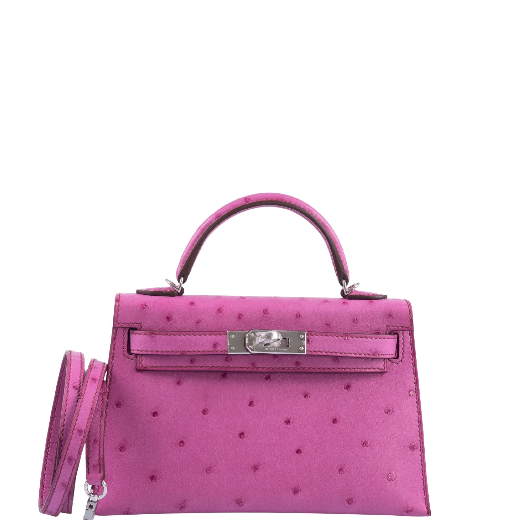 Hermès Mini Kelly 20 Fuchsia Ostrich Palladium Hardware、mySite、garminoutage.com