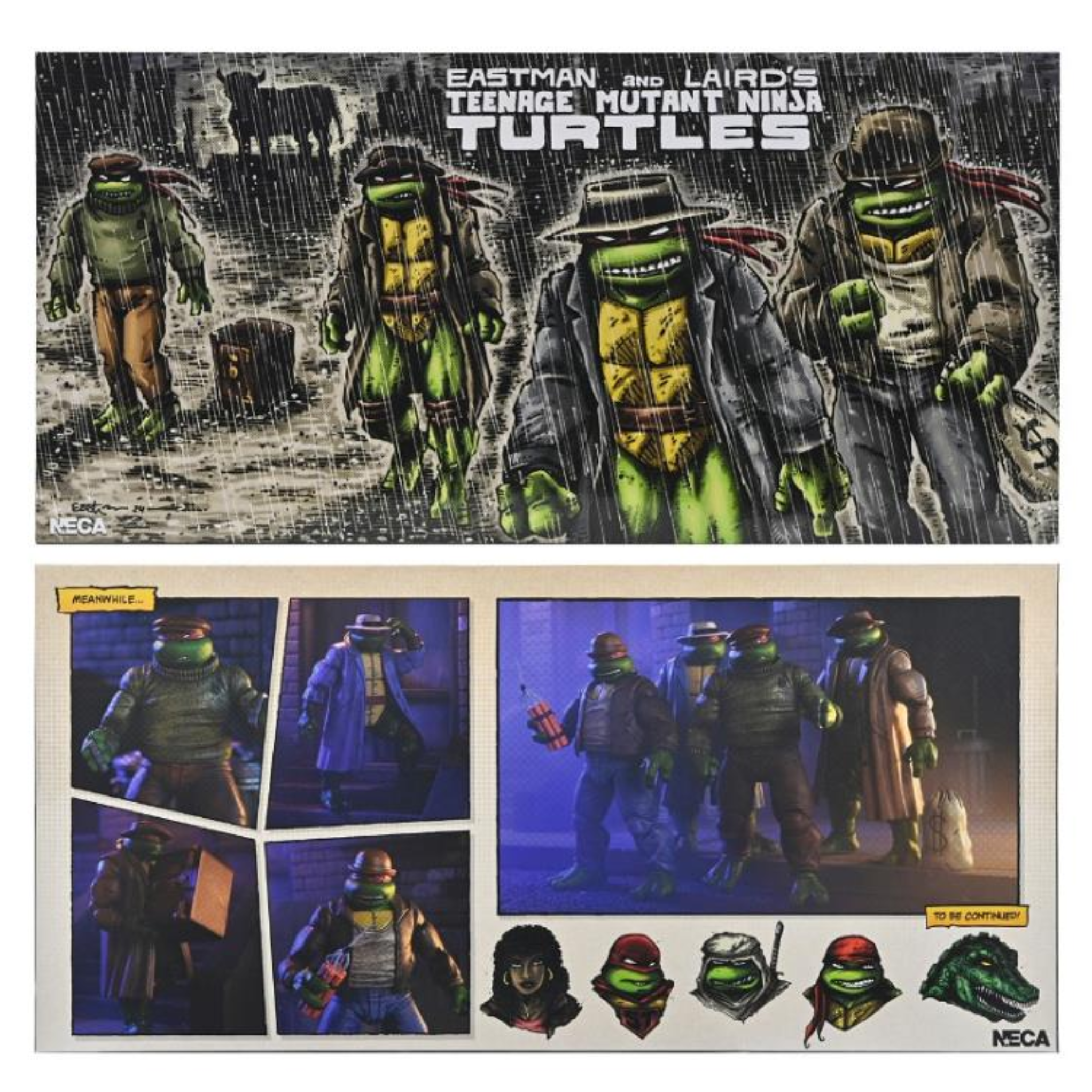 NECA Teenage Mutant Ninja Turtles Gangster Turtles 4-Pack (Mirage Comics)、mySite、hgirdovlk