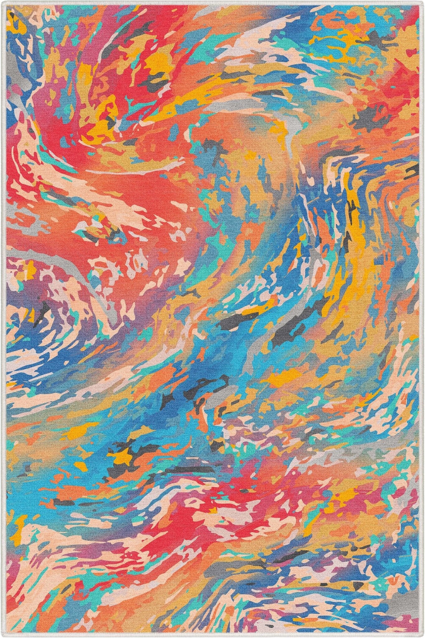 Dunes Abstract Marble Flatweave Rug、mySite、gigharbornorthrealestate