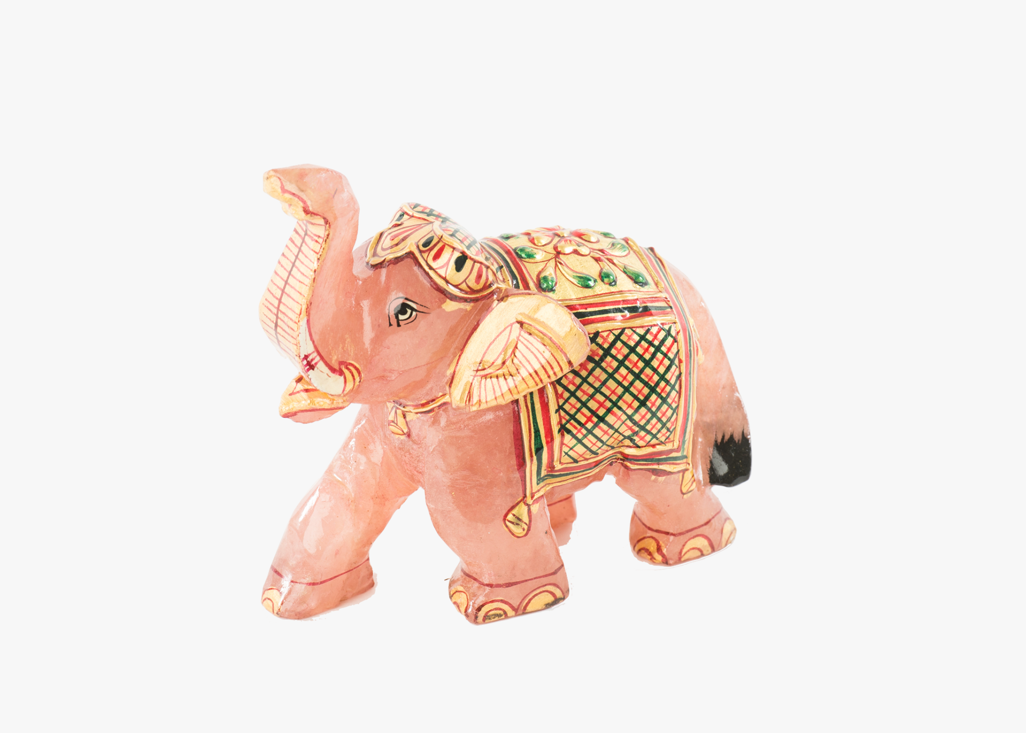 Elephant - Rose Quartz (Small, 7cm)、mySite、topwebapps