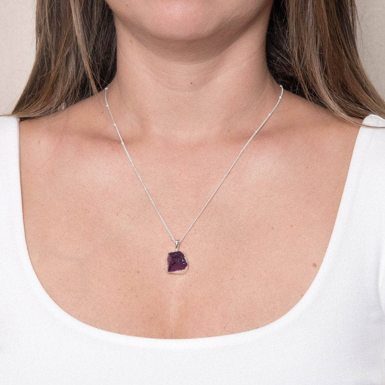 Amethyst Raw Crystal Necklace、mySite、hinf8tx79