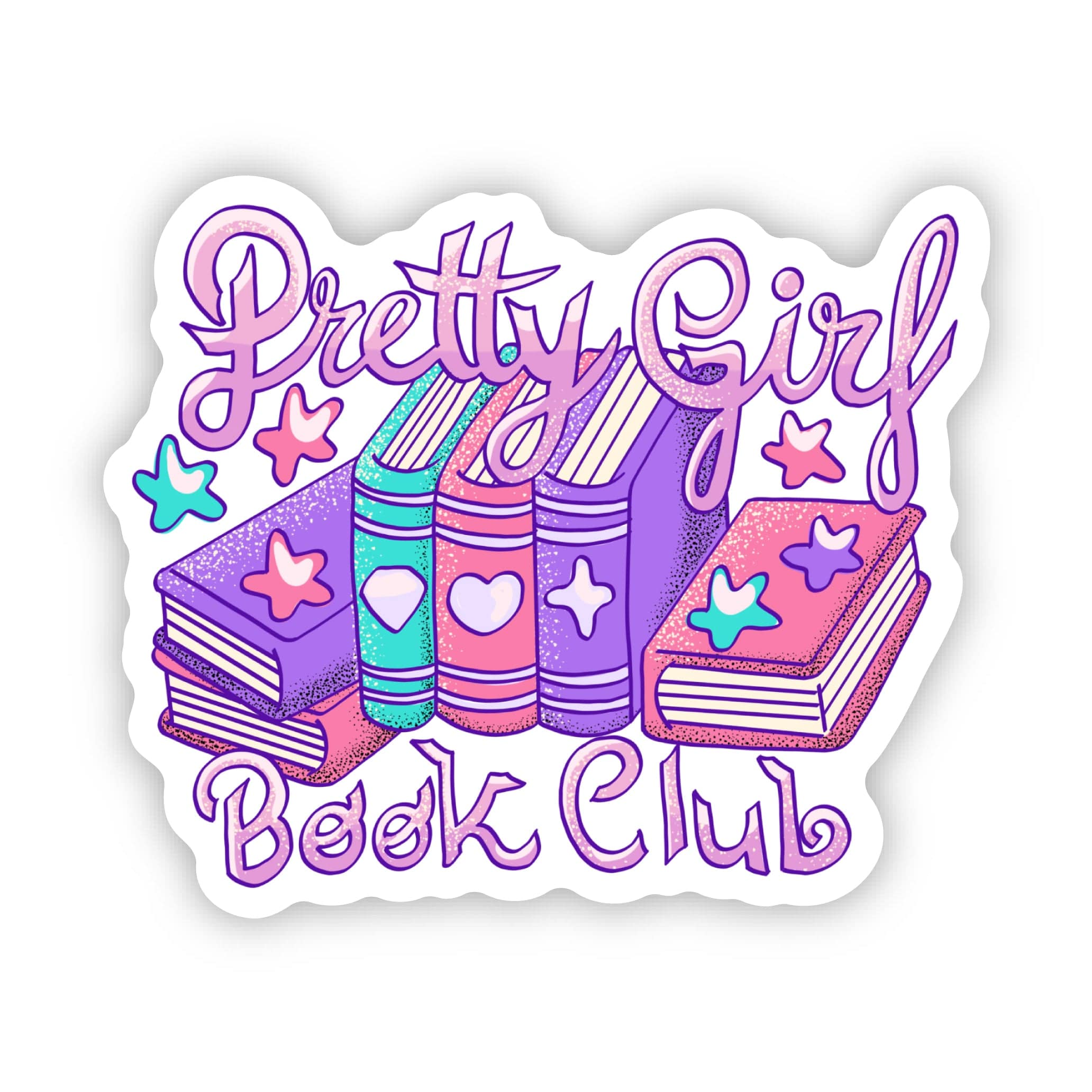  Pretty Girl Book Club Sticker、mySite、ghnorth