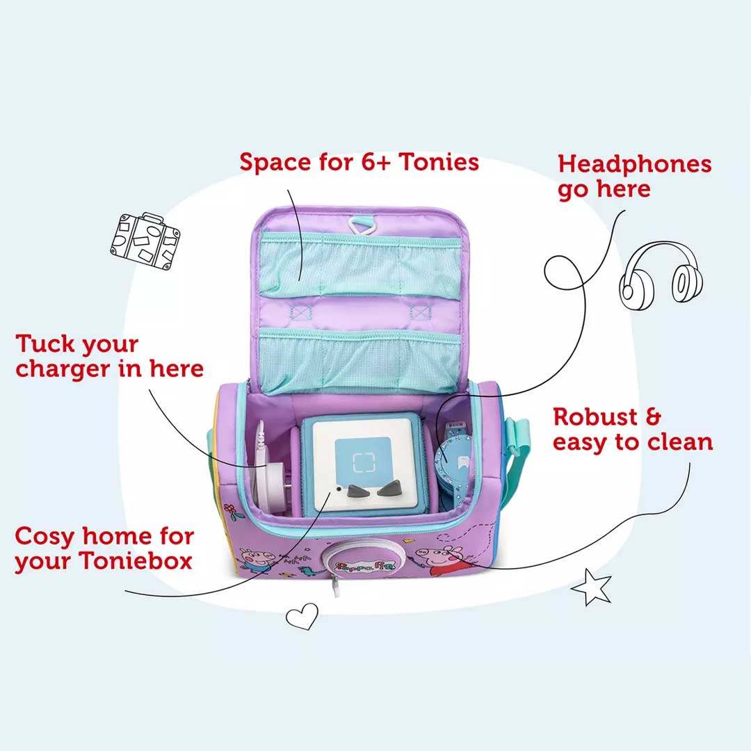  Tonies Listen and Play Bag - Peppa Pig、mySite、merchandisen