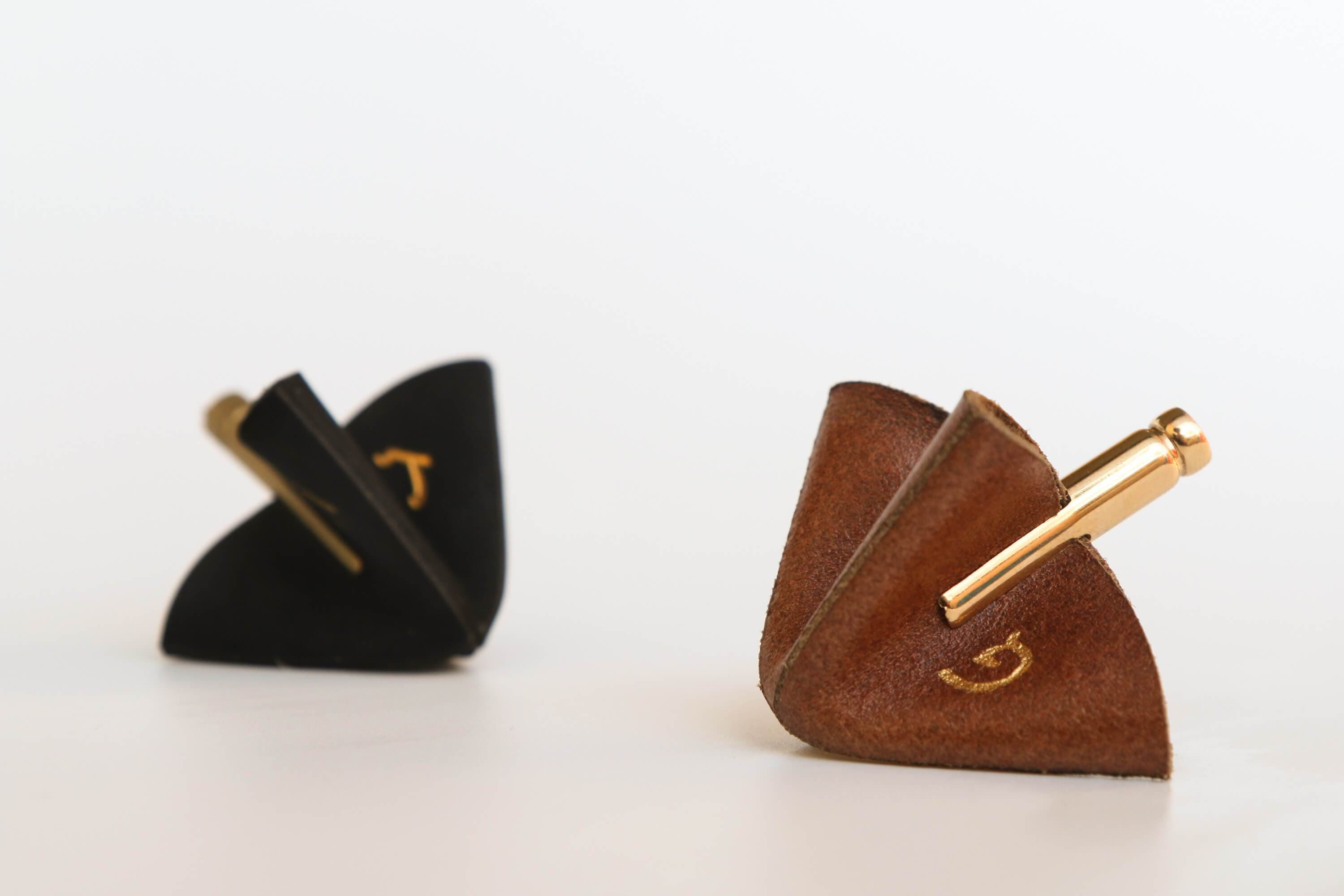 Leather and Gold Dreidel by JUDA TLV、mySite、topwebapps