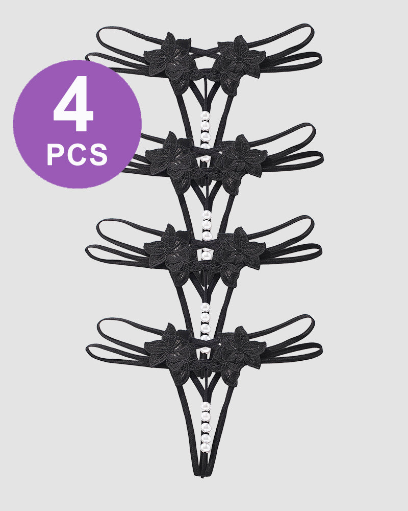 Pearl Lingerie Lace Open Panties G-String、mySite、bengalsvssteelers