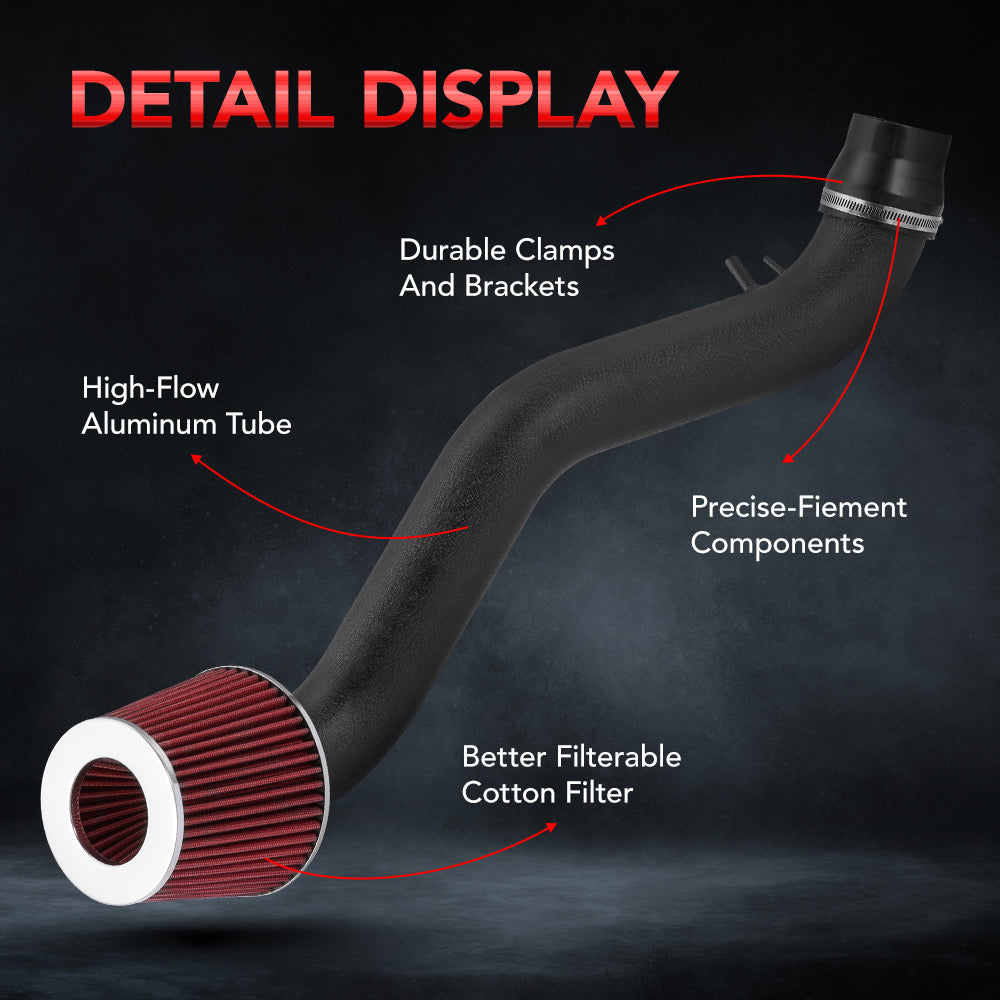 1988-1991 Honda Civic CRX Aluminum Air Intake W/Cone Filter、mySite、nflplayoffbracketp