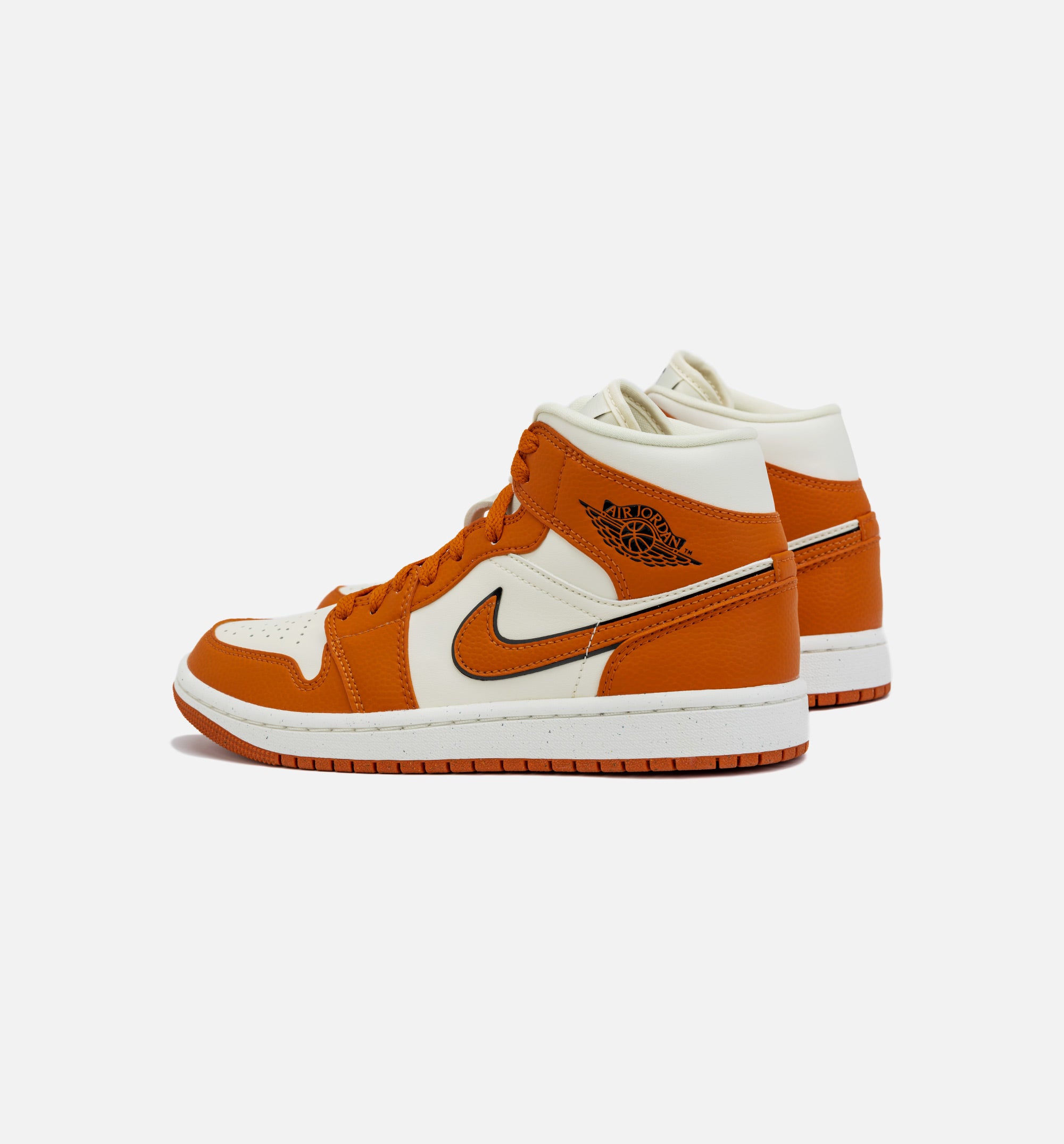 Air Jordan 1 Retro Mid SE Sport Spice Womens Lifestyle Shoe - Orange/White、mySite、dreamappss